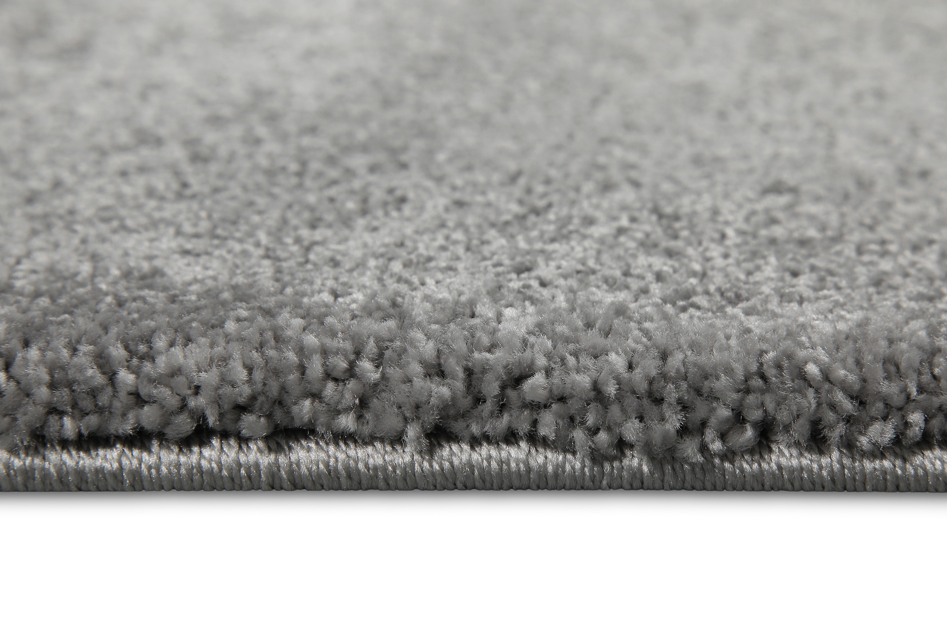 Hochflor Teppich Grau