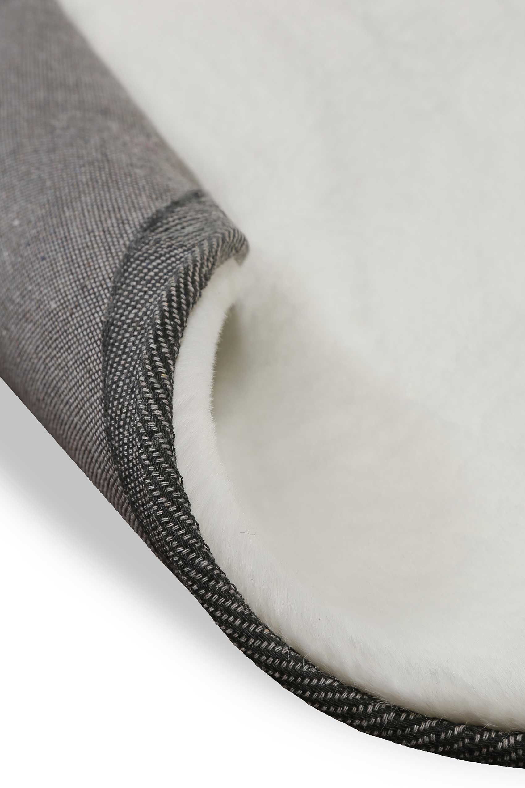 Teppich Rund Weiß flauschig und weich » Anna « WECONhome Basics - Ansicht 5