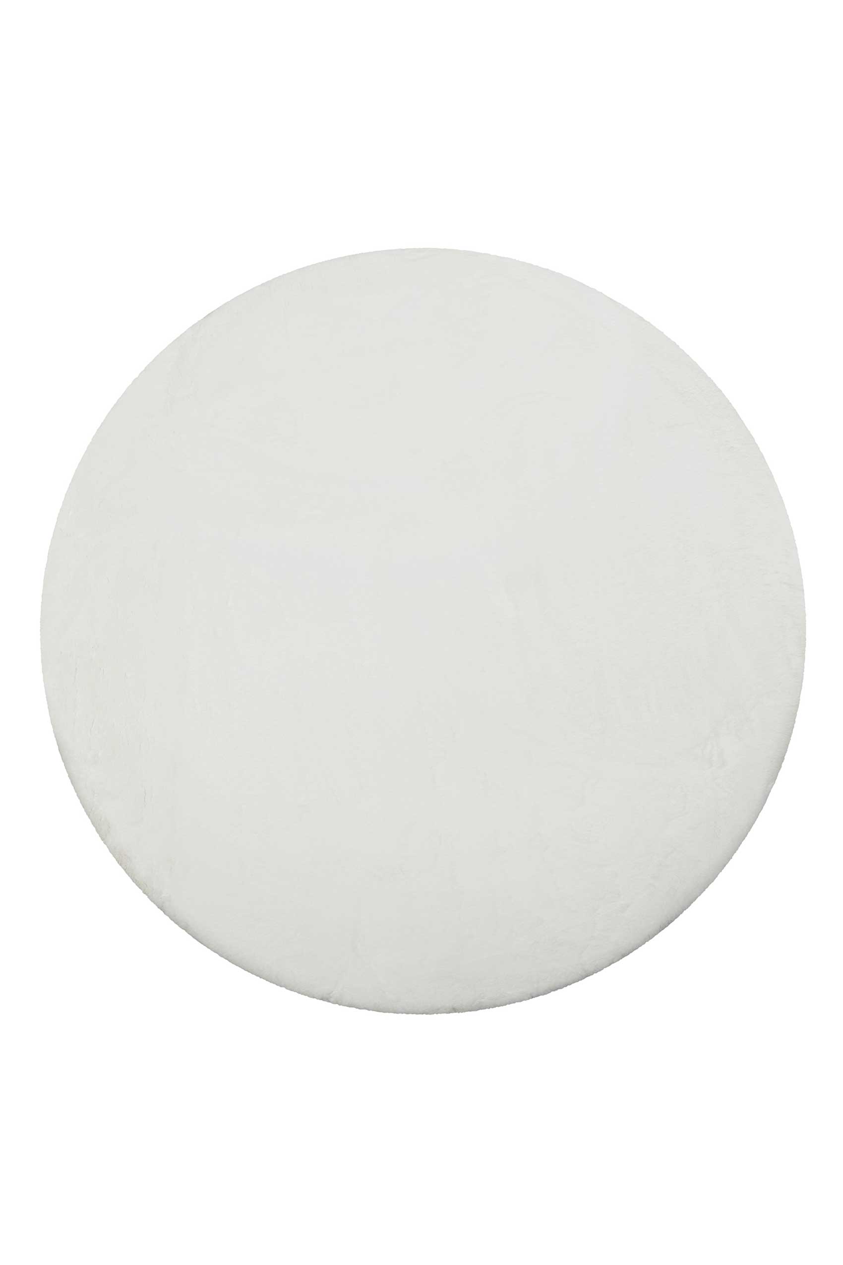 Teppich Rund Weiß flauschig und weich » Anna « WECONhome Basics - Ansicht 1