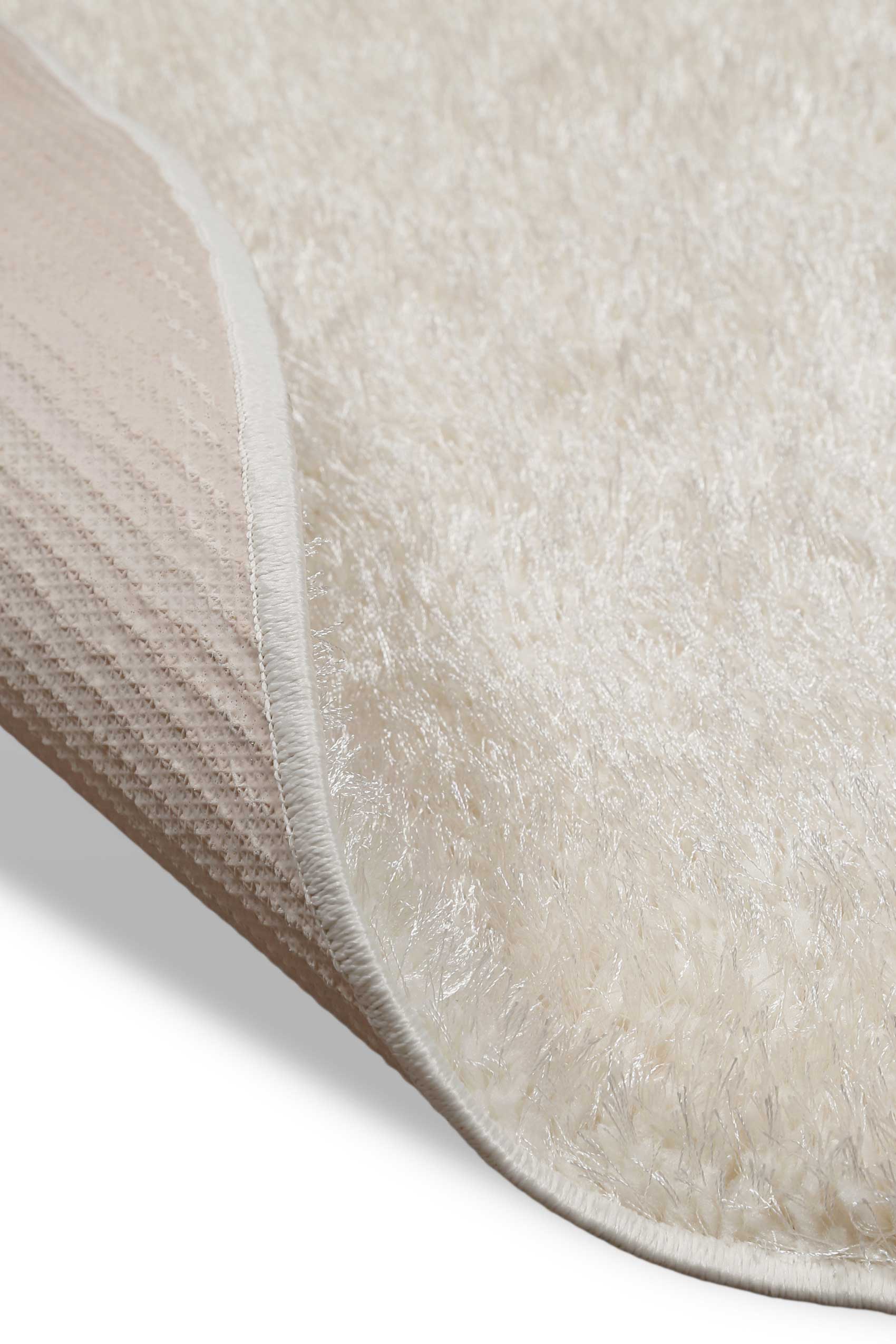 Teppich Rund Creme Weiß Hochflor » Fanny « WECONhome Basics - Ansicht 5