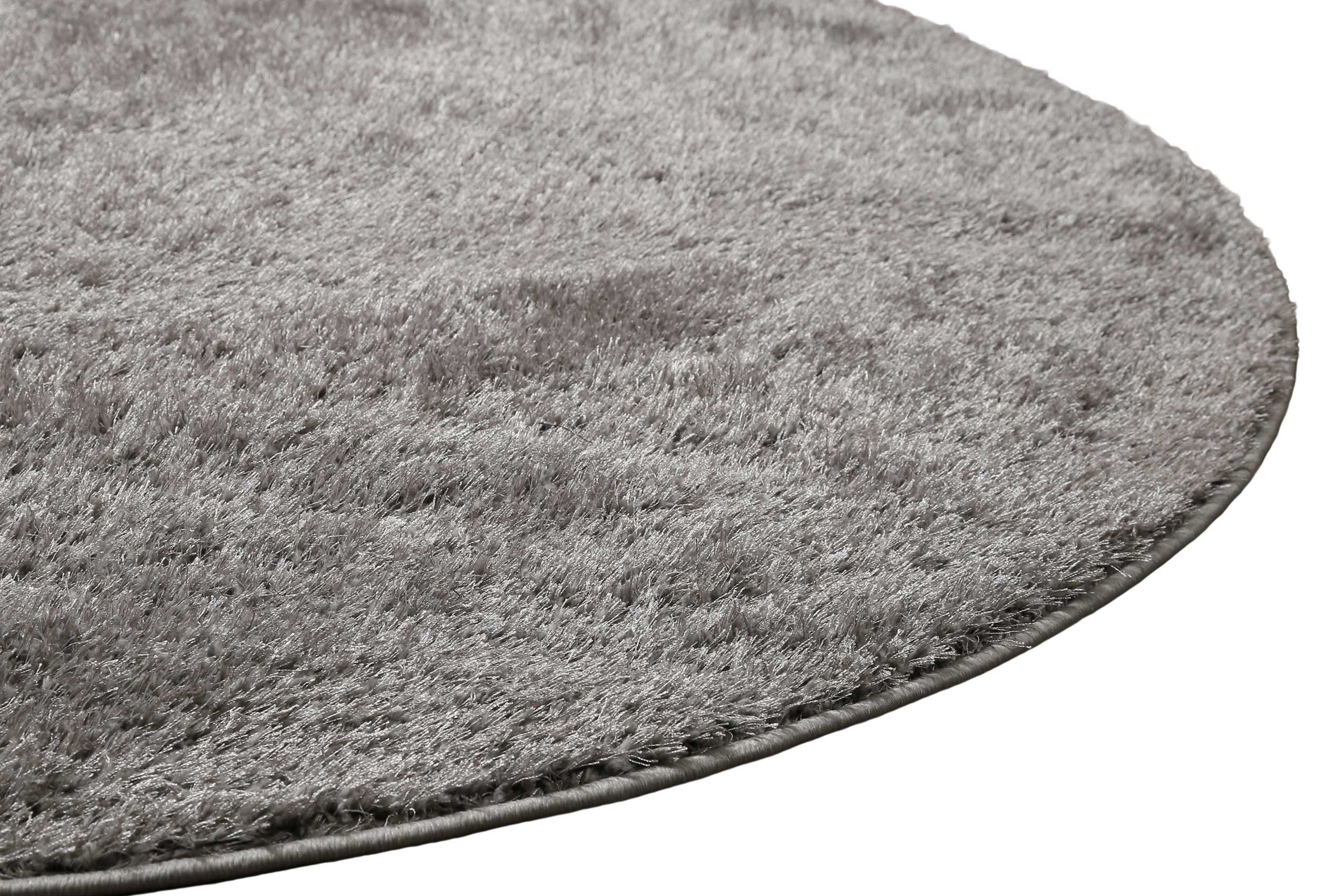 Teppich Rund Grau Hochflor » Fanny « WECONhome Basics - Ansicht 1