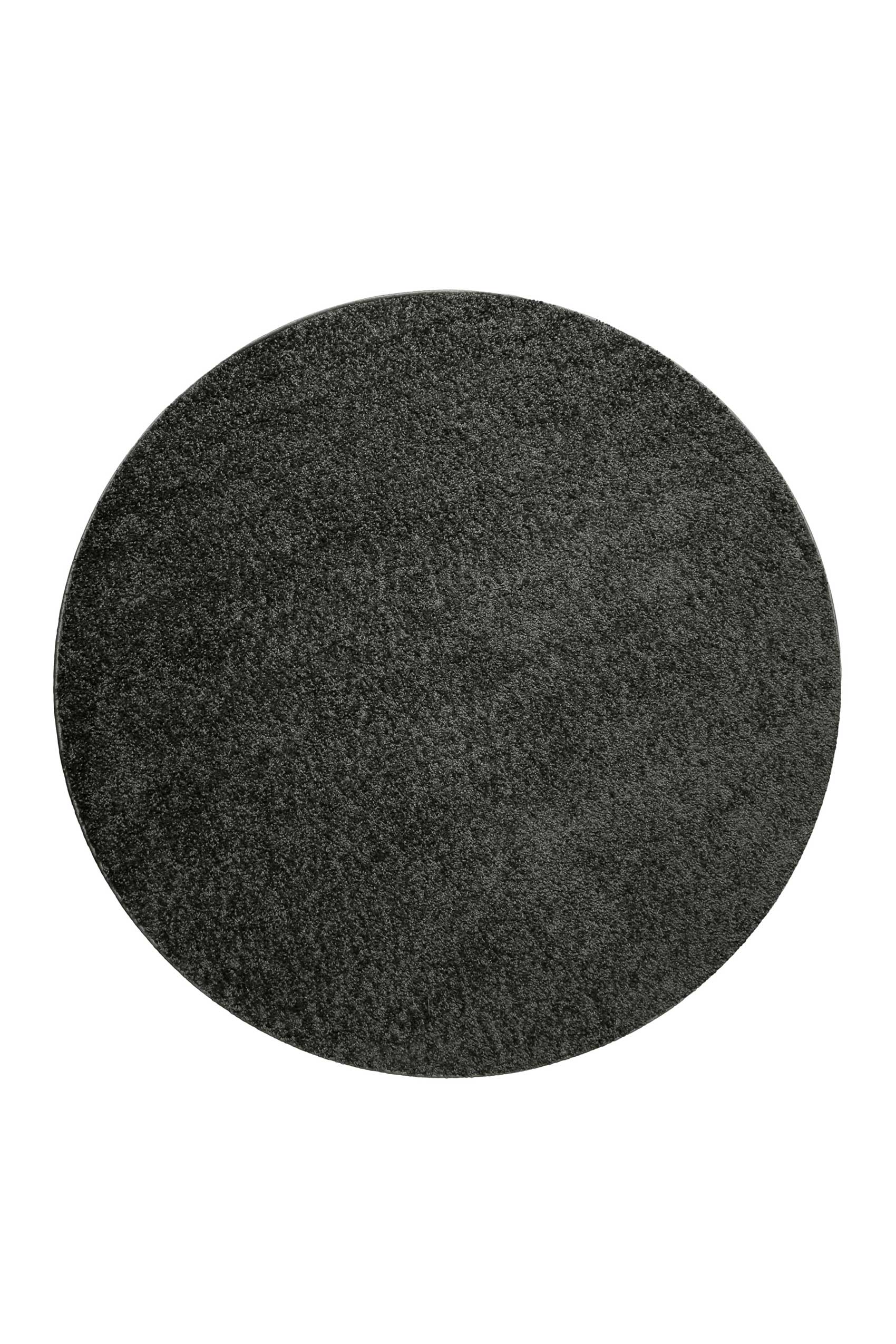 Teppich Rund Anthrazit Hochflor » Greta « WECONhome Basics - Ansicht 1