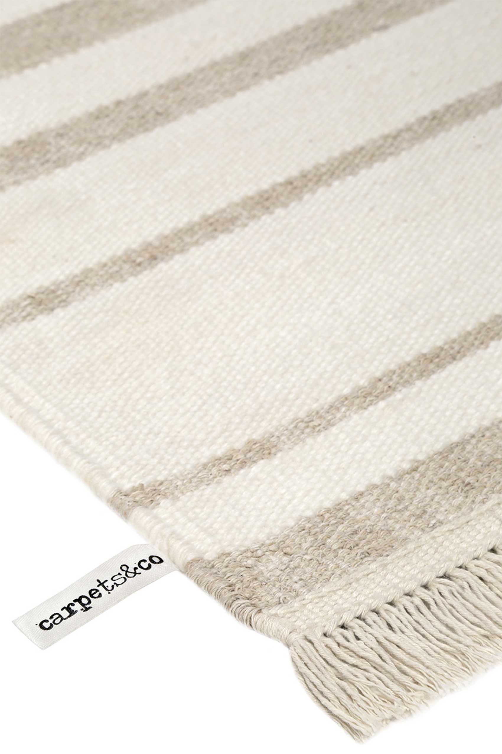 Kelim Teppich Sand Beige aus Naturfasern » Skid Marks « WECONhome - Ansicht 4