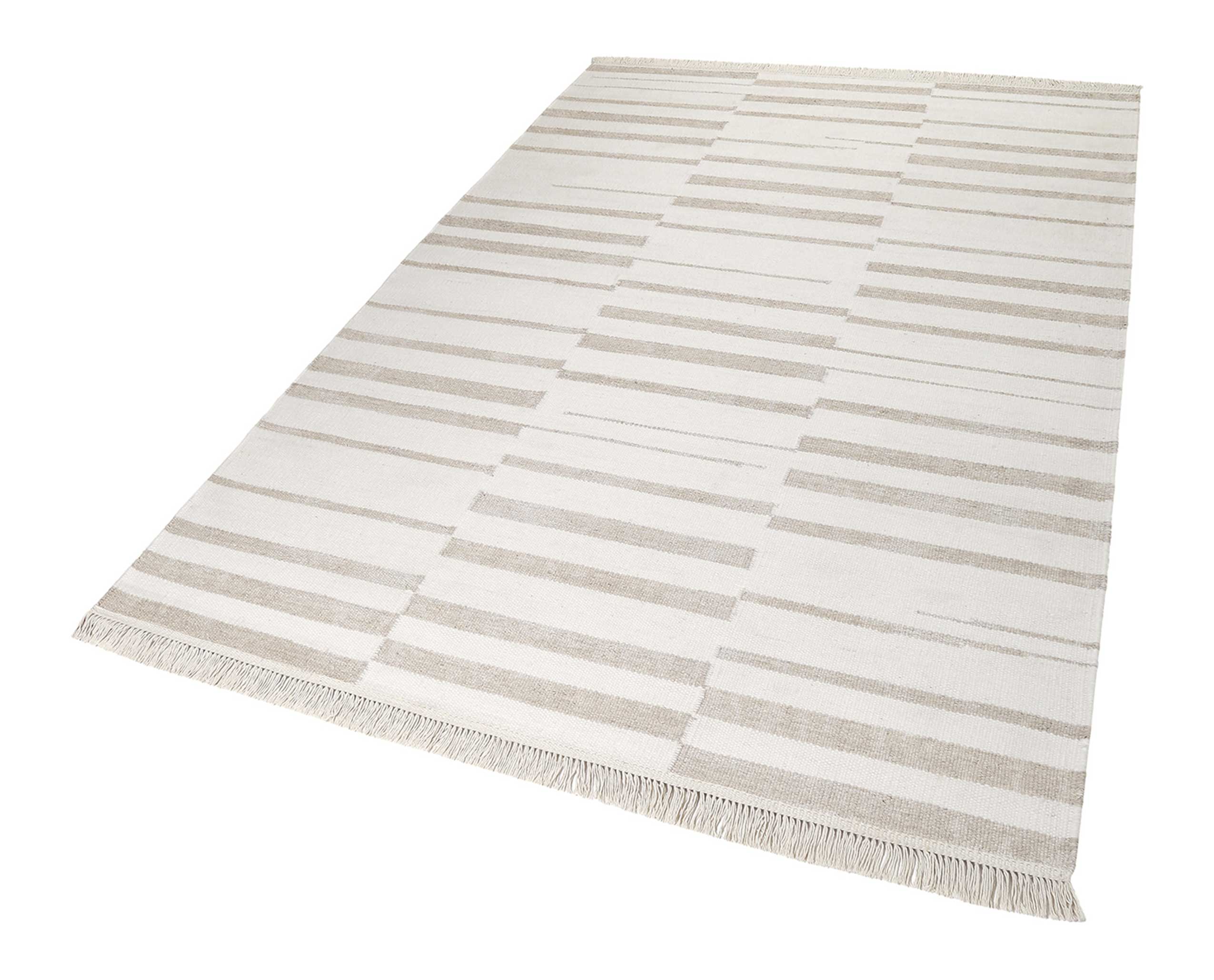 Kelim Teppich Sand Beige aus Naturfasern » Skid Marks « WECONhome - Ansicht 2