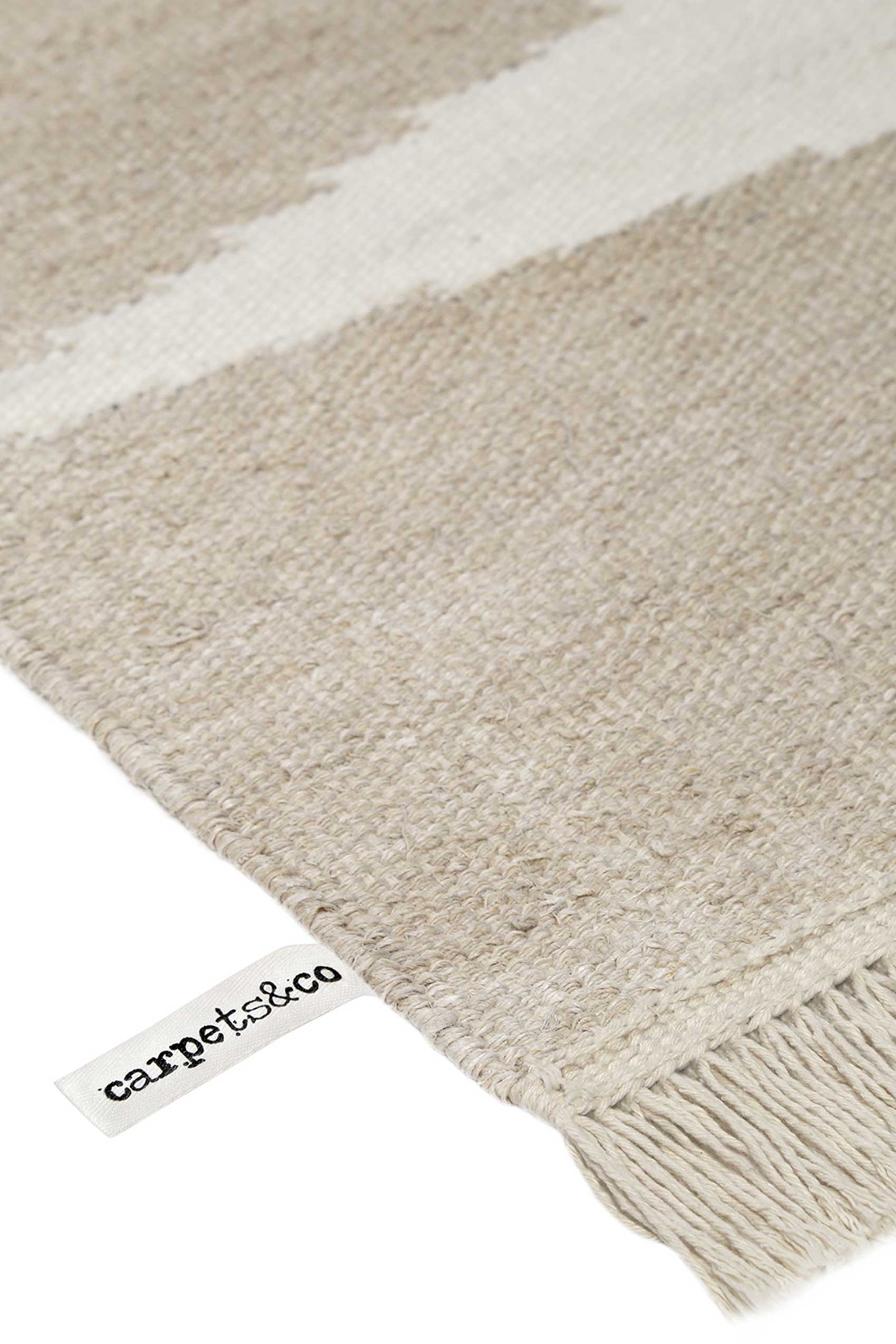 Kelim Teppich Sand Beige aus Naturfasern » Smart Triangle « WECONhome - Ansicht 4