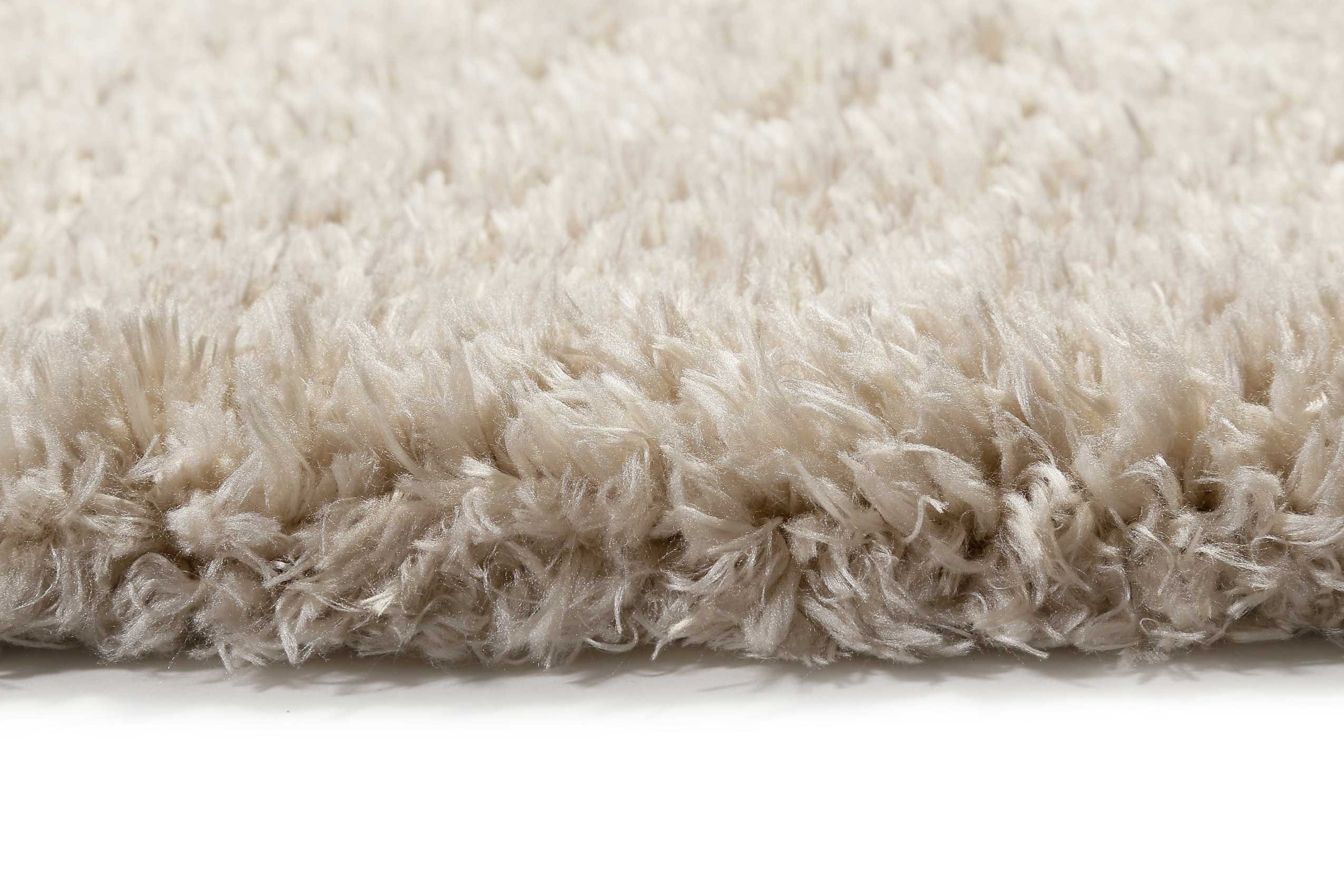 Hochflor Teppich Beige 