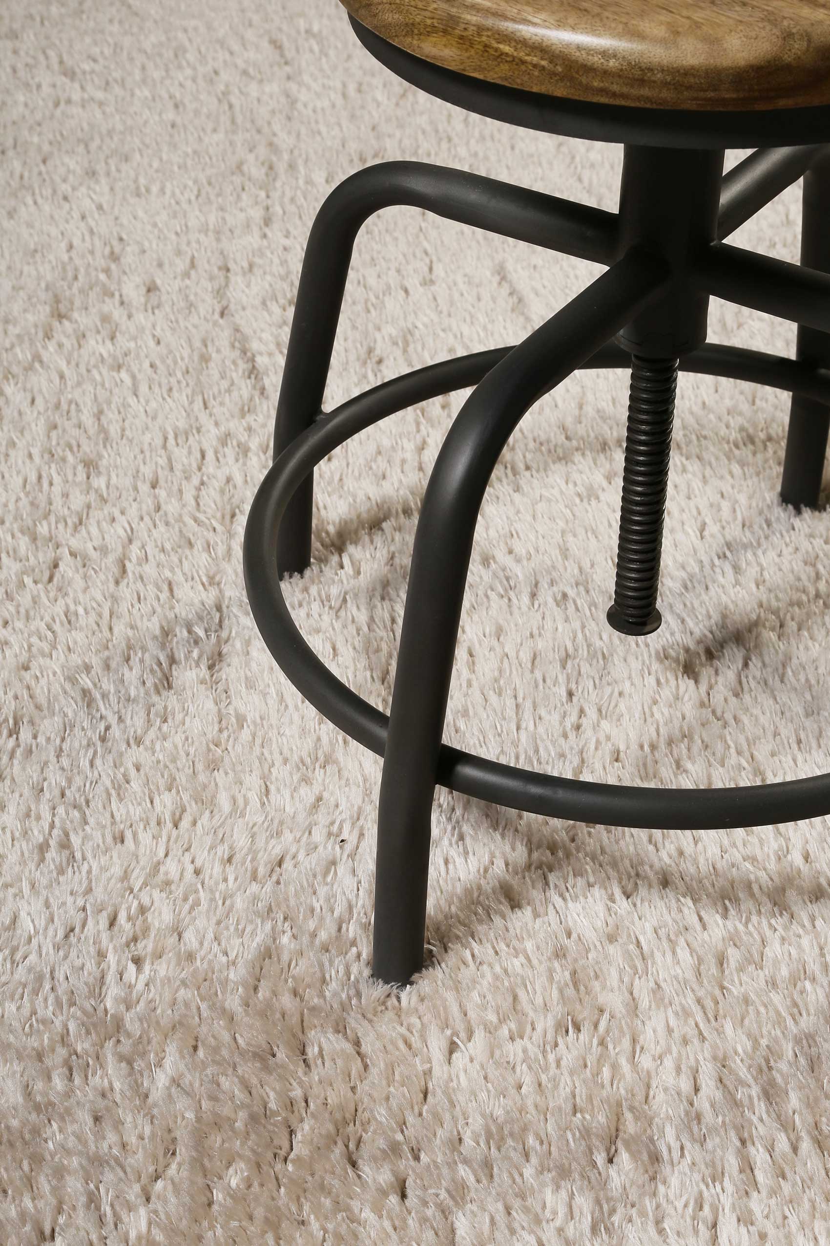 Hochflor Teppich Beige 