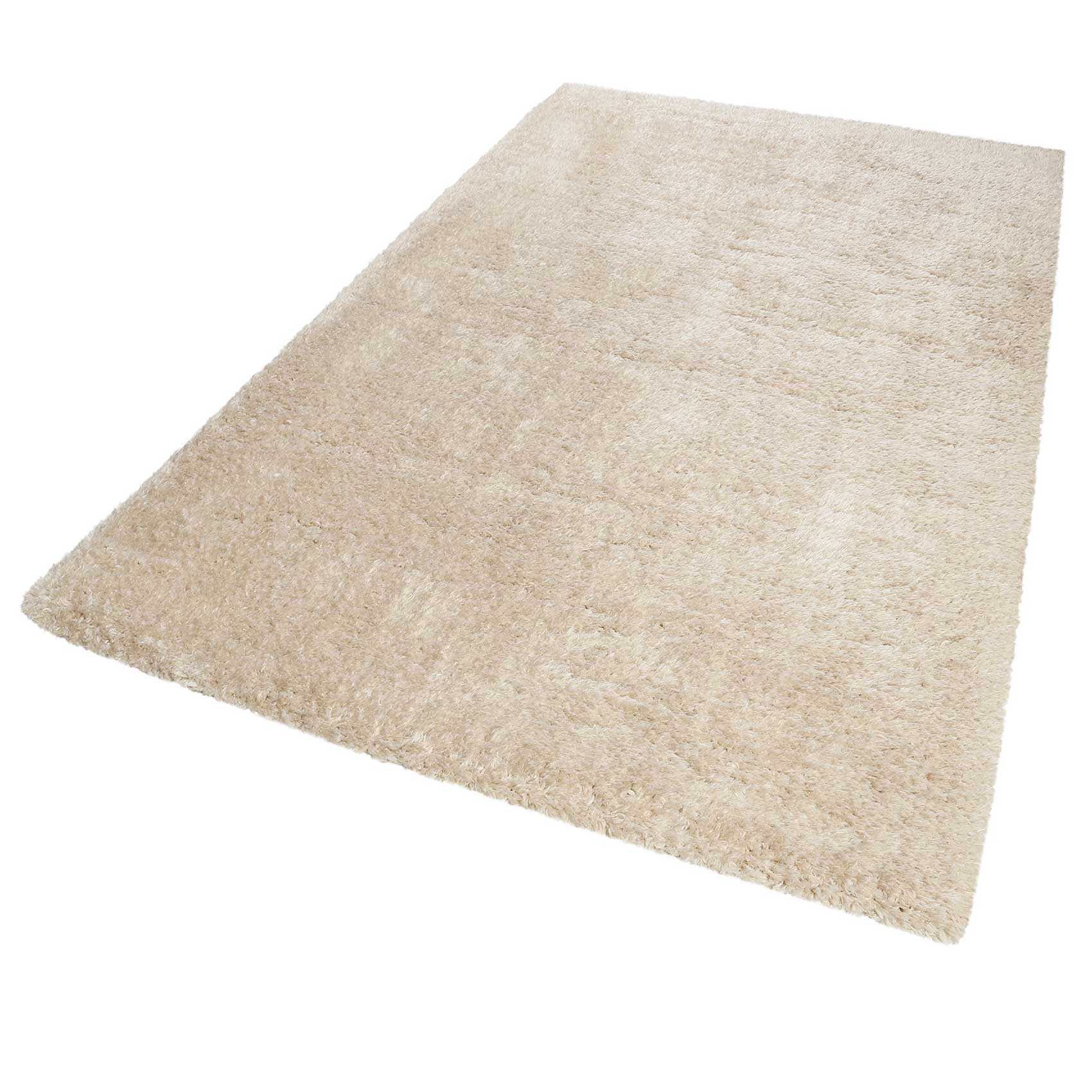 Hochflor Teppich Beige 
