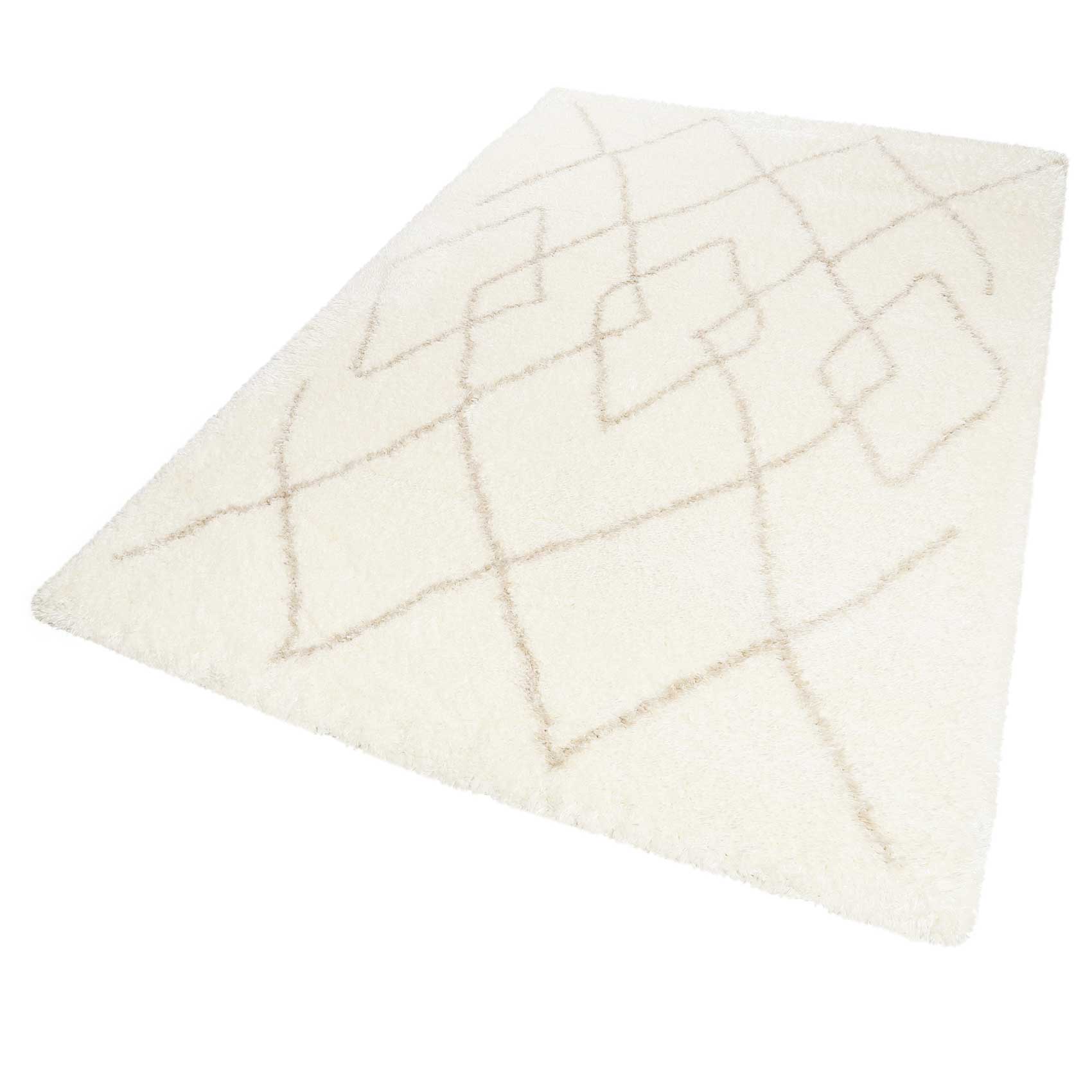 Teppich Creme Weiß Beige sehr flauschig & kuschelig » Afella « WECONhome - Ansicht 2