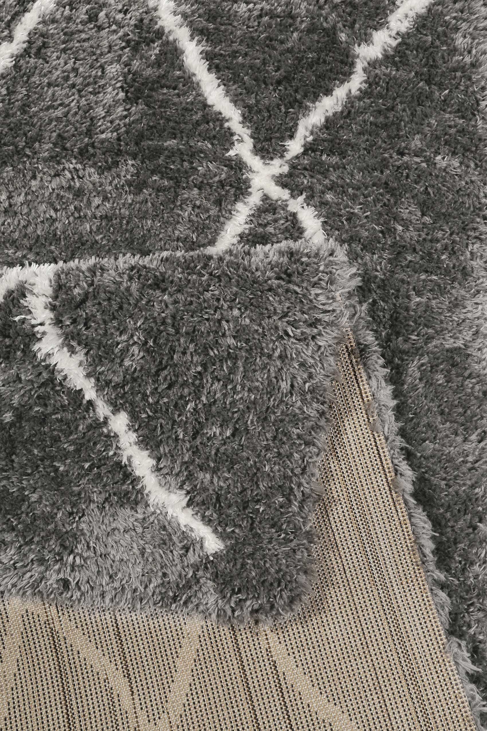 Teppich Grau sehr flauschig & kuschelig 