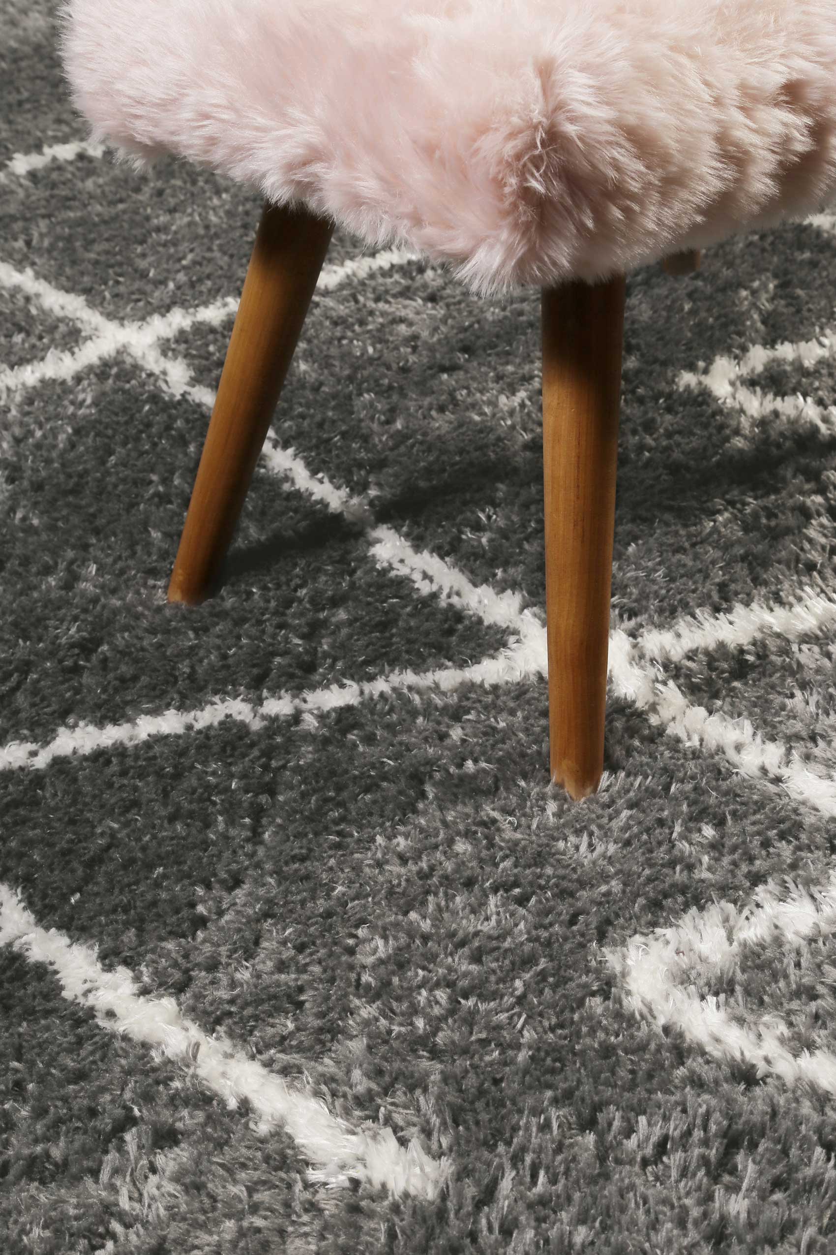 Teppich Grau sehr flauschig & kuschelig 