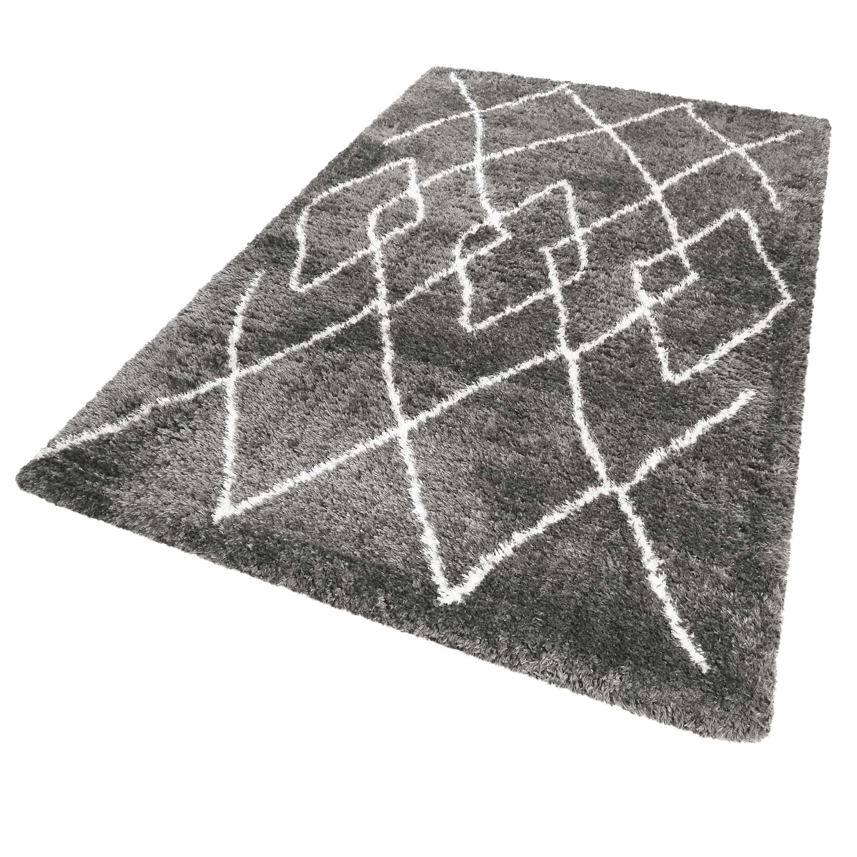 Teppich Grau sehr flauschig & kuschelig » Afella « WECONhome - Ansicht 2