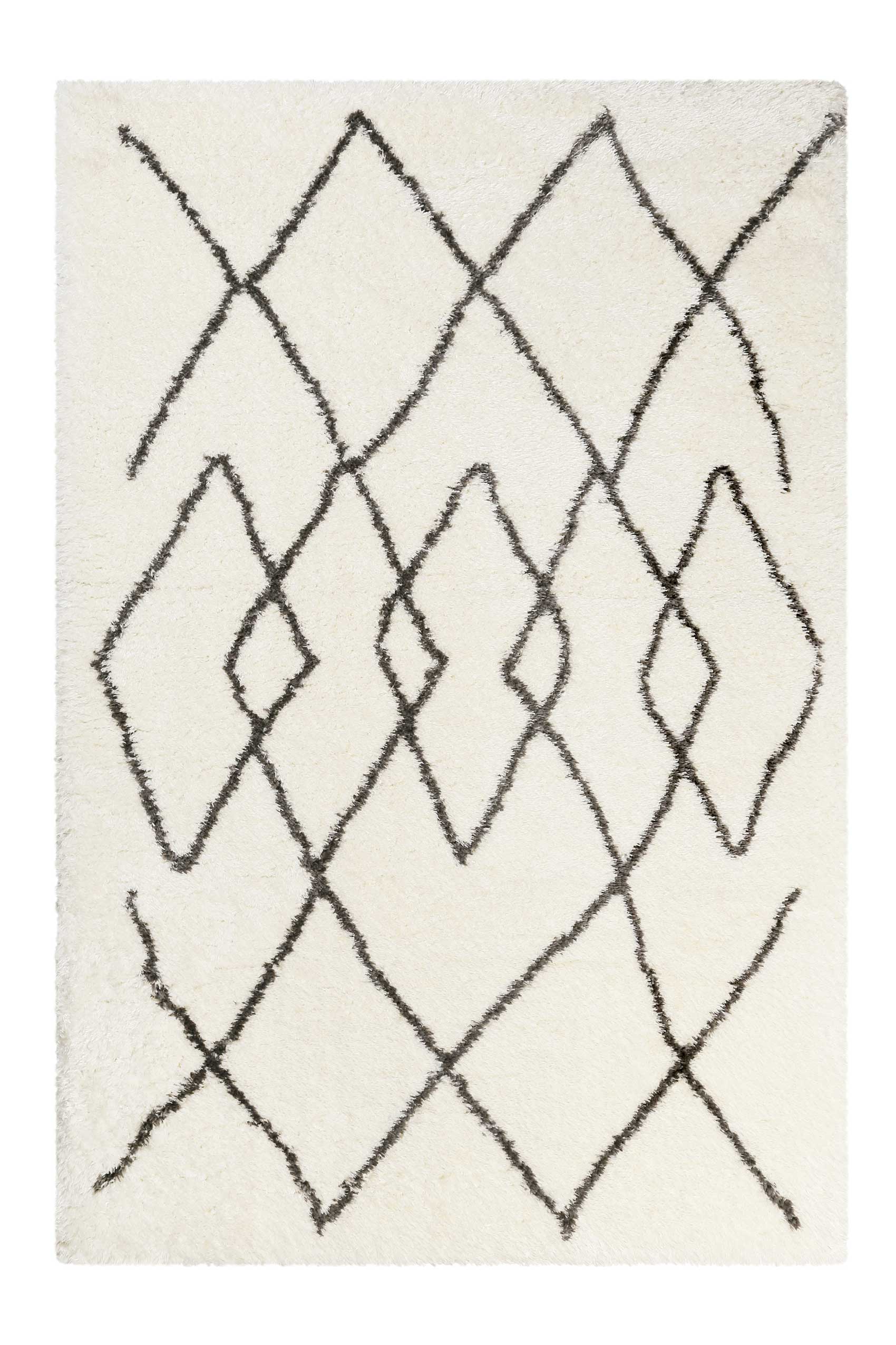 Teppich Creme Weiß Grau sehr flauschig & kuschelig » Afella « WECONhome - Ansicht 1