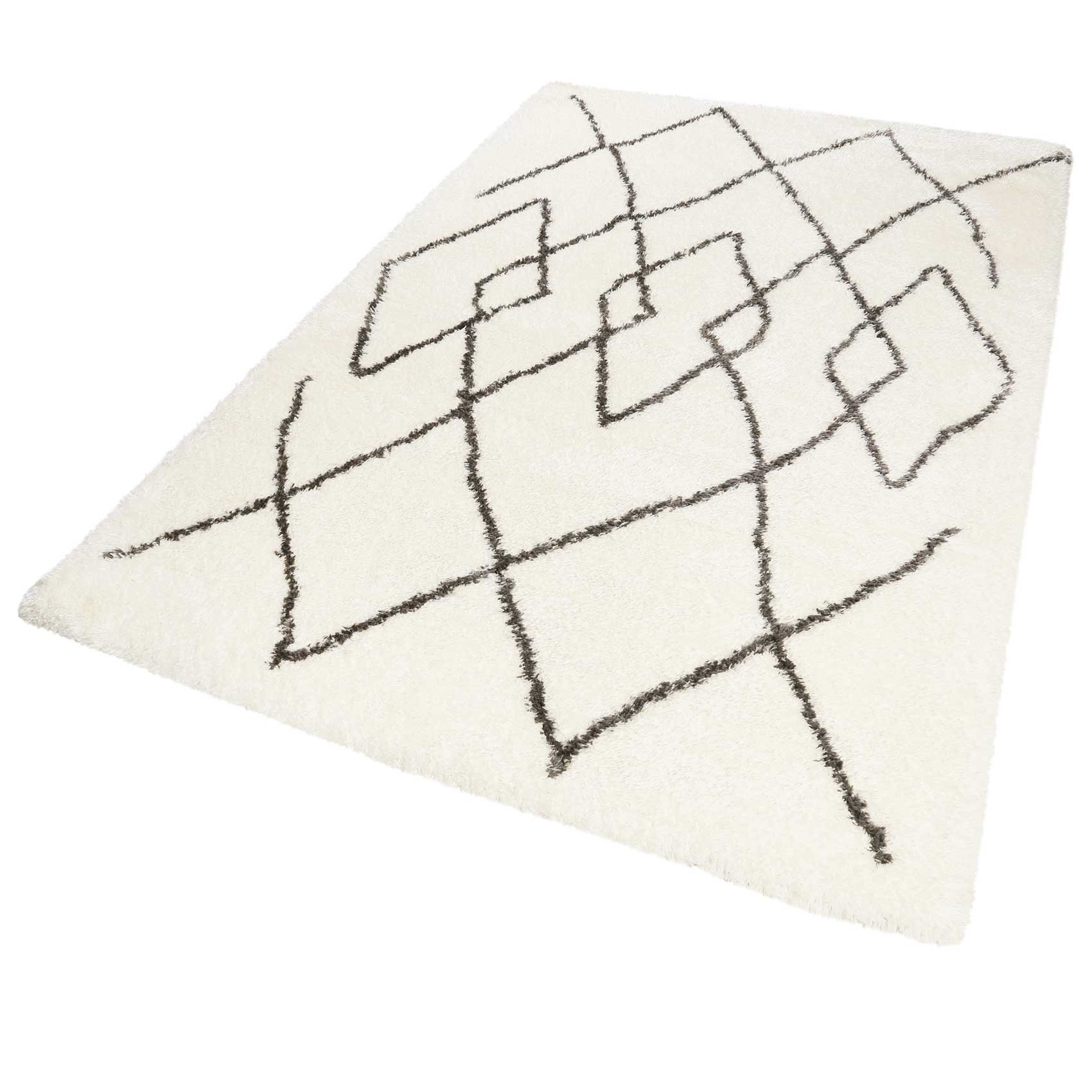 Teppich Creme Weiß Grau sehr flauschig & kuschelig » Afella « WECONhome - Ansicht 2