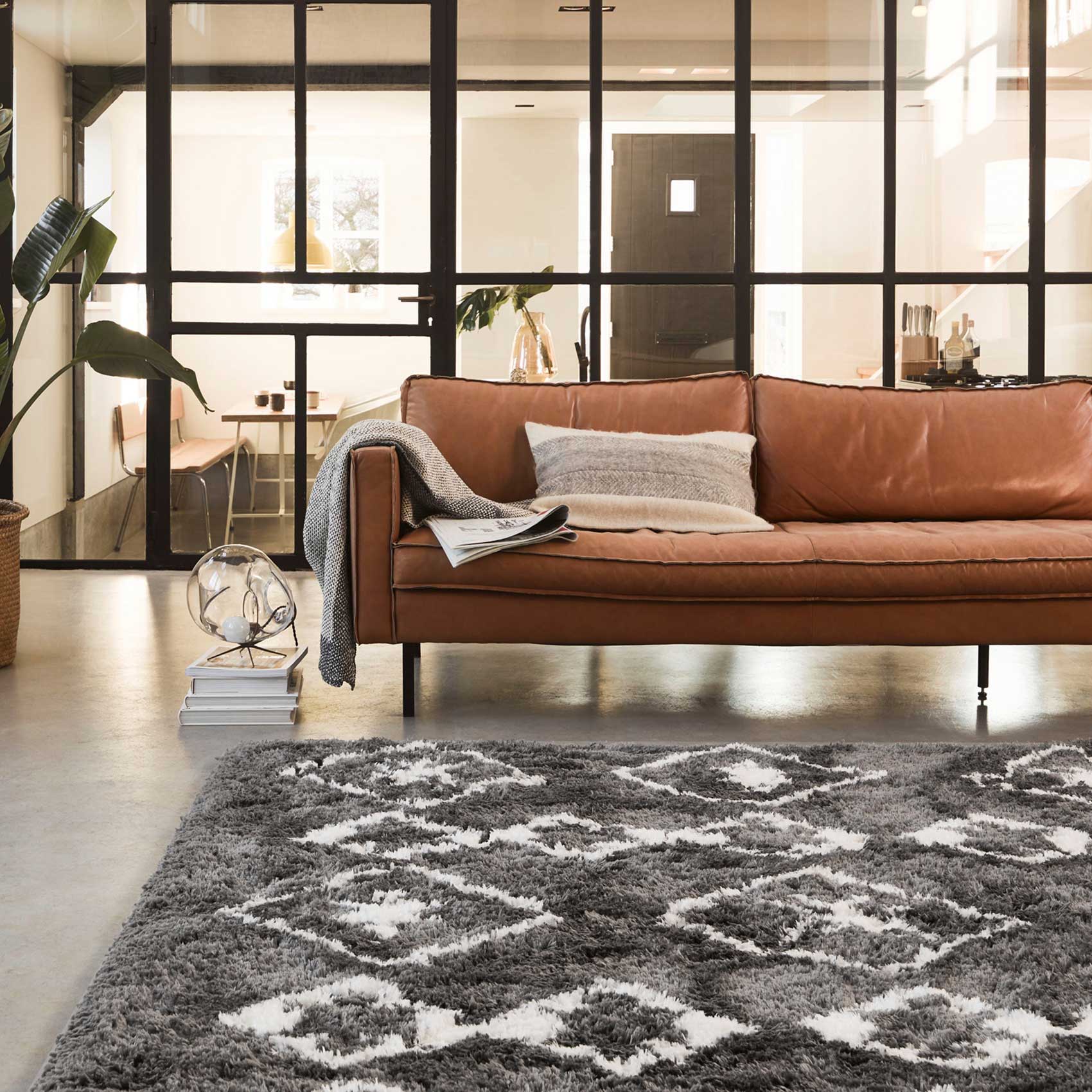 Teppich Grau Hochflor » Boho&Scandic Ayachi « WECONhome - Ansicht 6