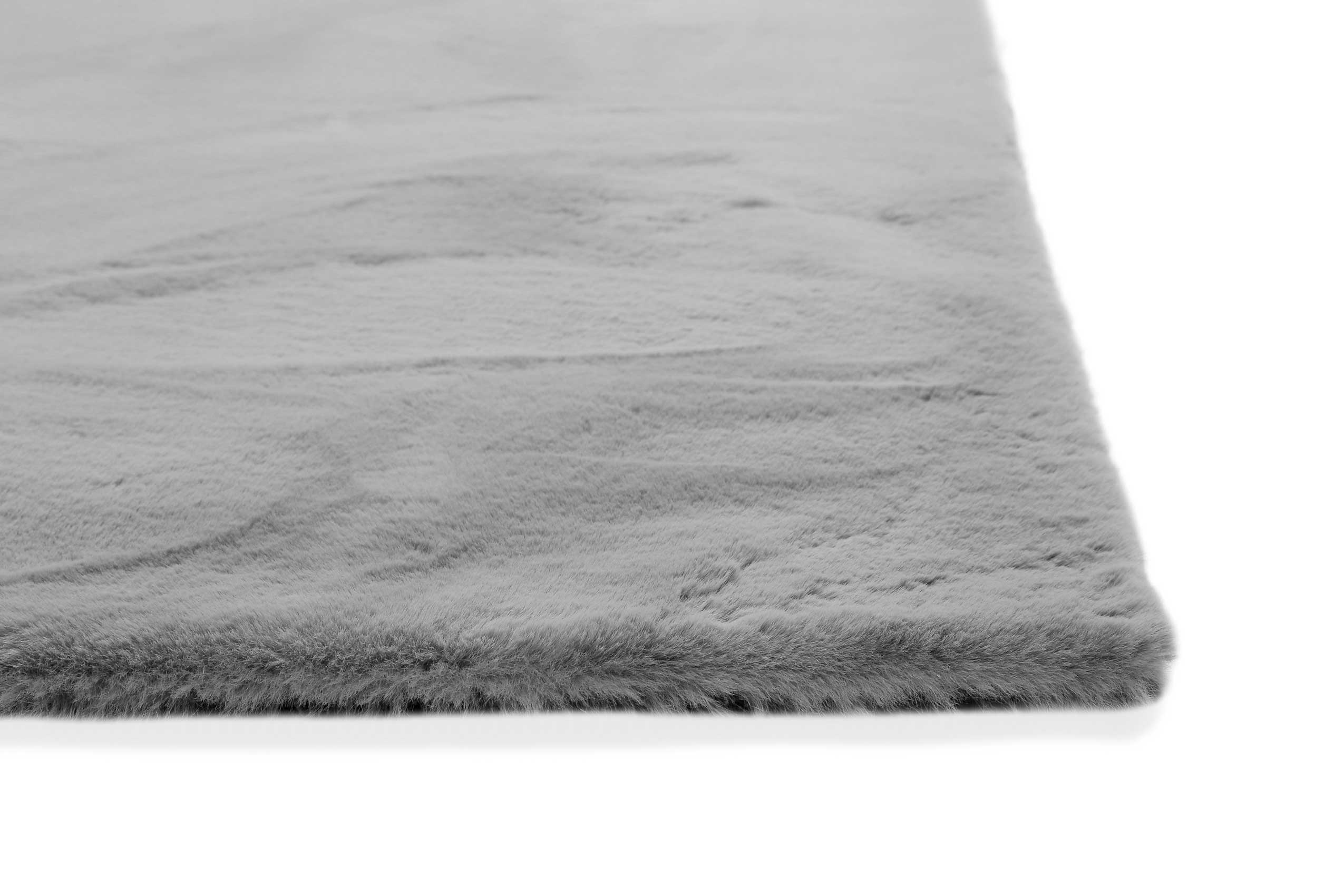 Teppich Grau flauschig und weich 