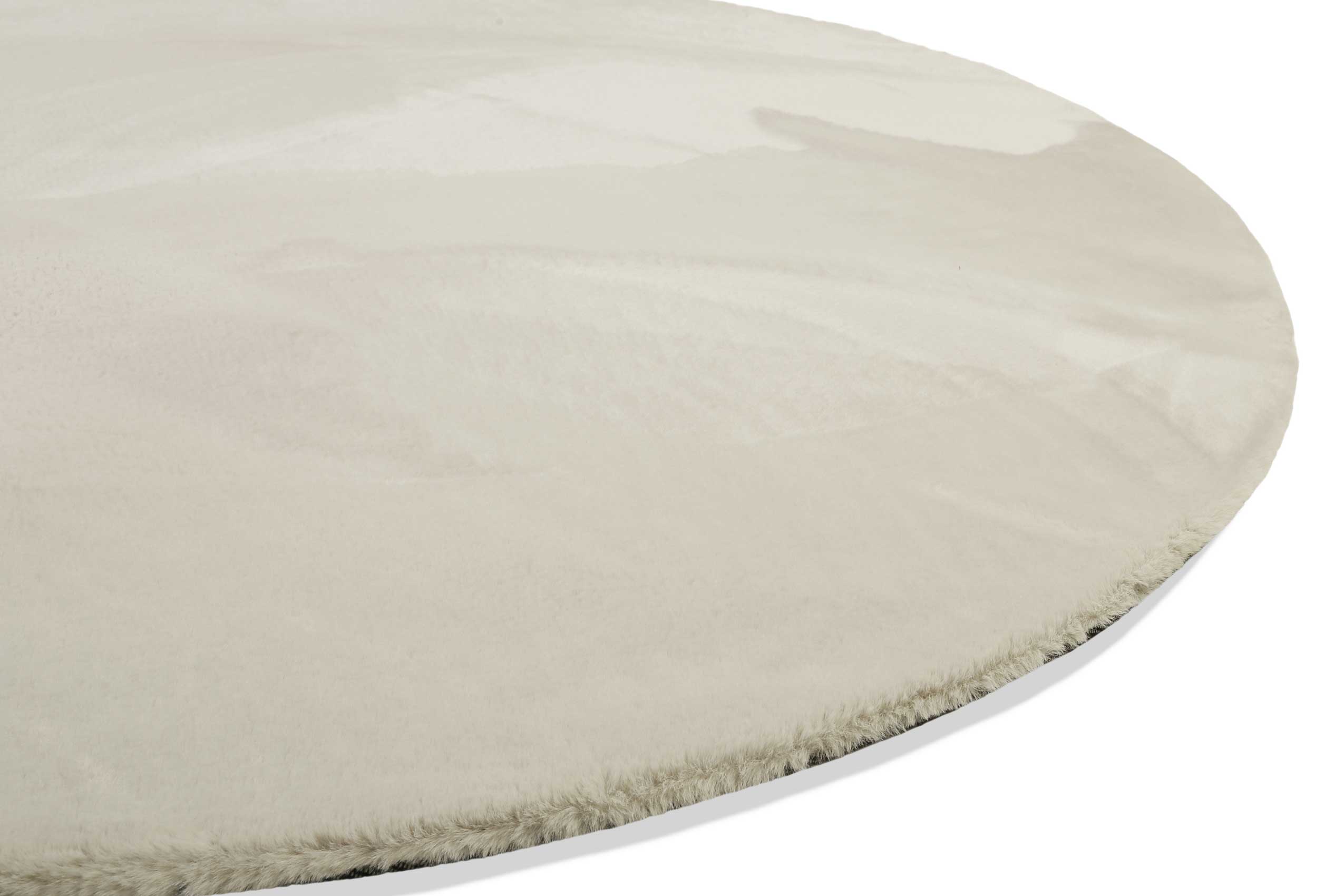 Teppich Rund Creme Beige flauschig und weich » Anna « WECONhome Basics - Ansicht 2