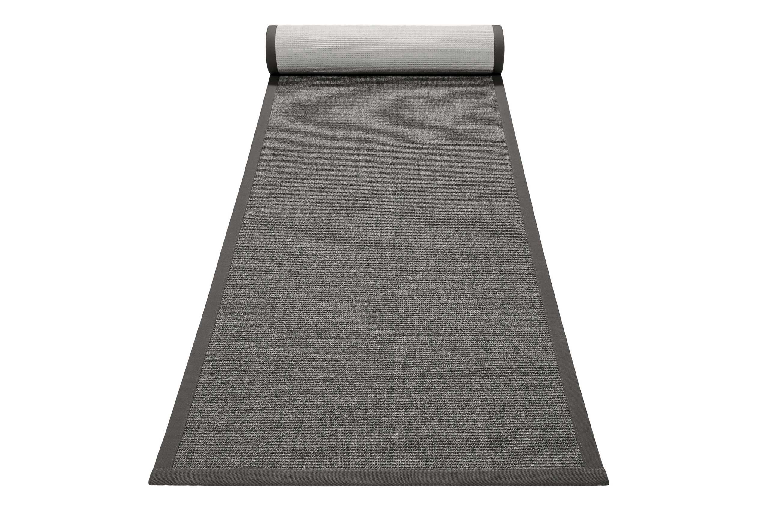 Vegan Teppich Natur Grau aus Sisal 