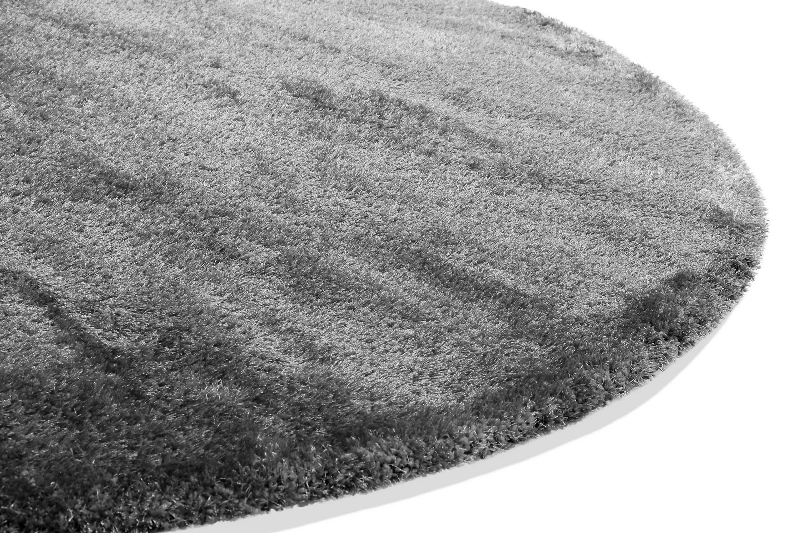 Teppich Rund Grau Hochflor » Ella « WECONhome Basics - Ansicht 3