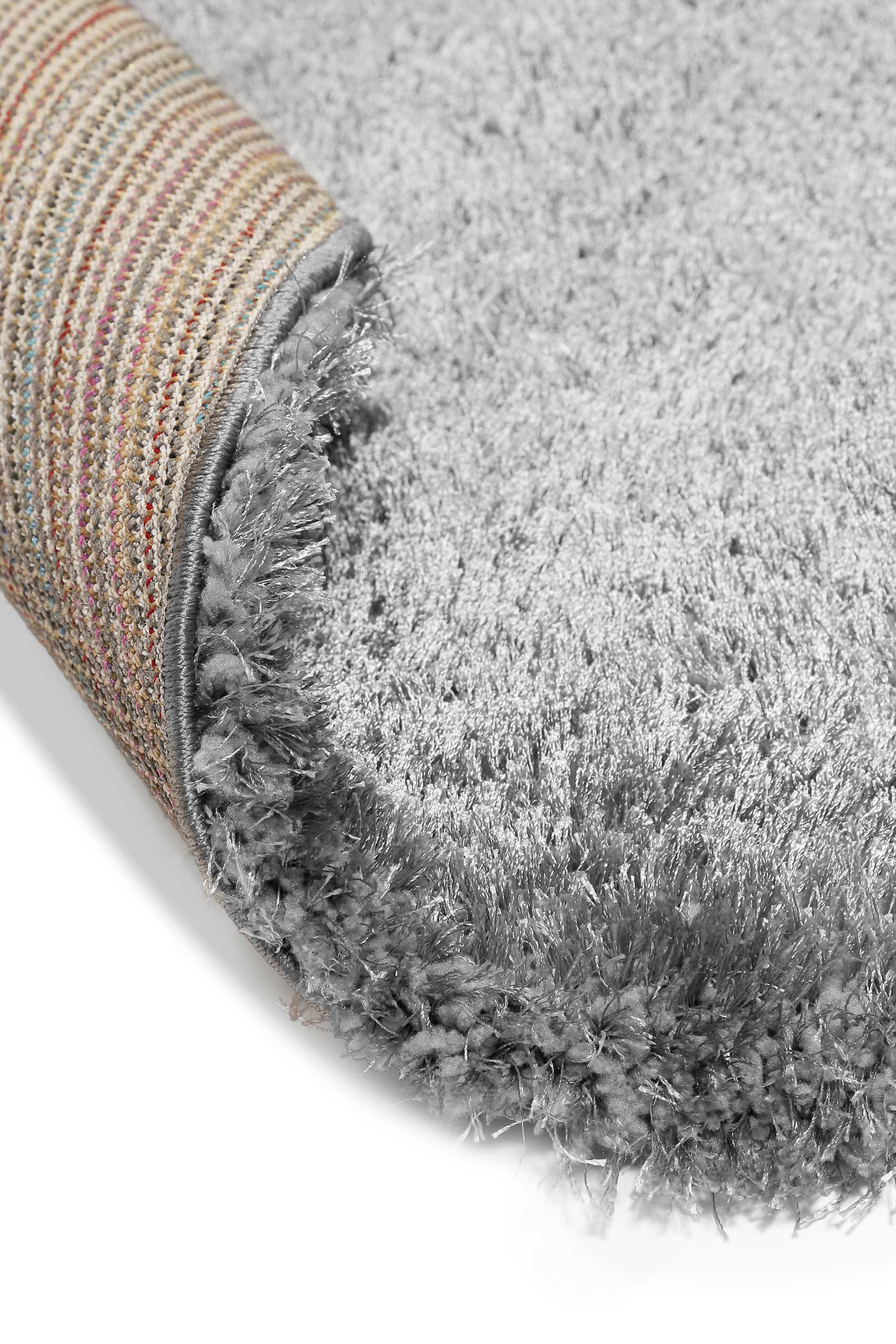 Teppich Rund Grau Hochflor » Ella « WECONhome Basics - Ansicht 4