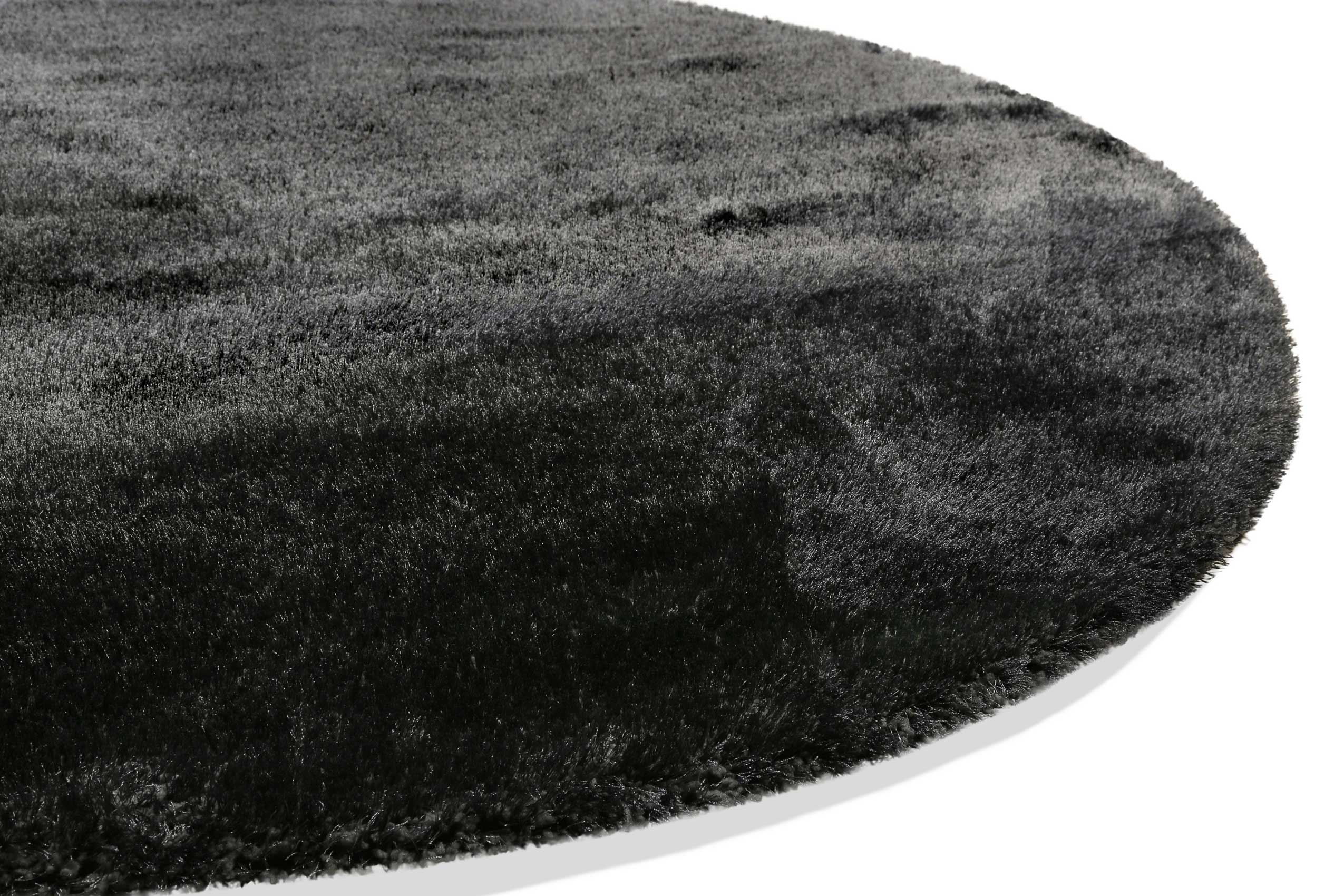 Teppich Rund Anthrazit Hochflor » Ella « WECONhome Basics - Ansicht 3