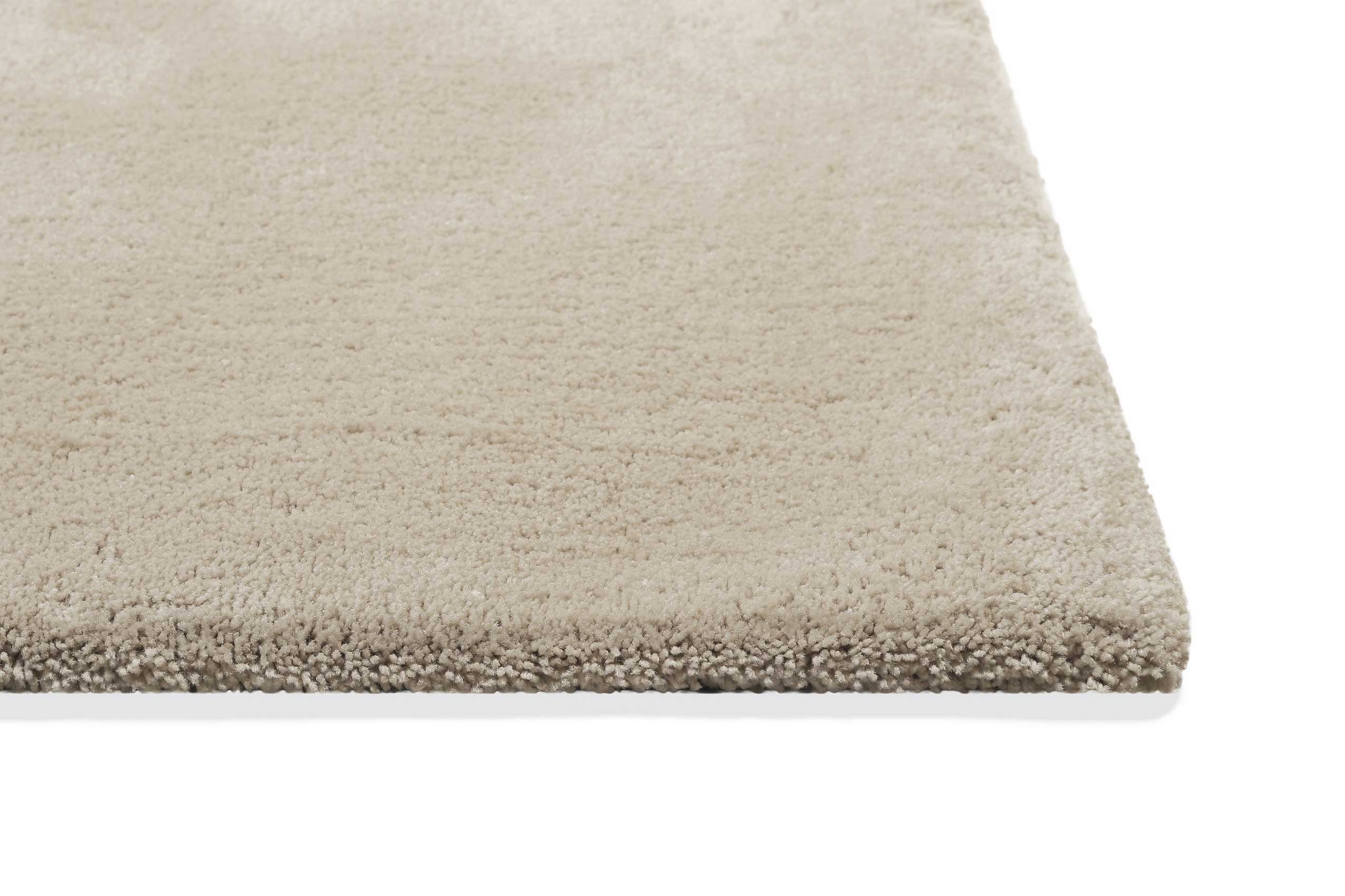 Teppich Sand Beige Hochflor 