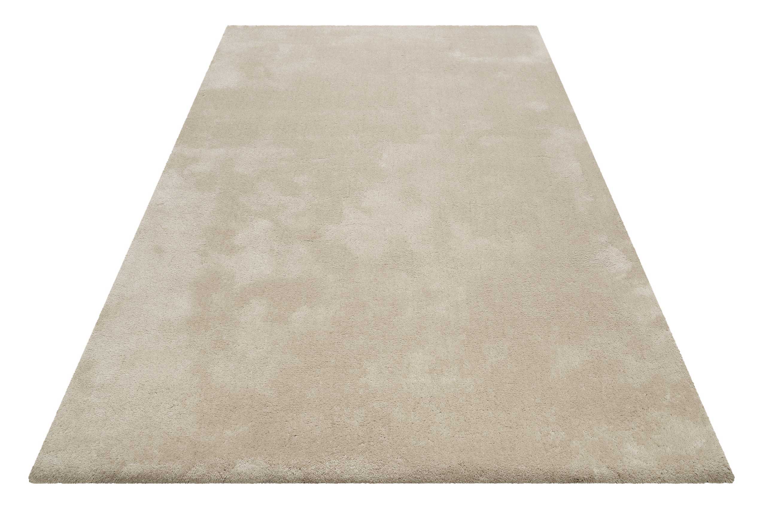 Teppich Sand Beige Hochflor 