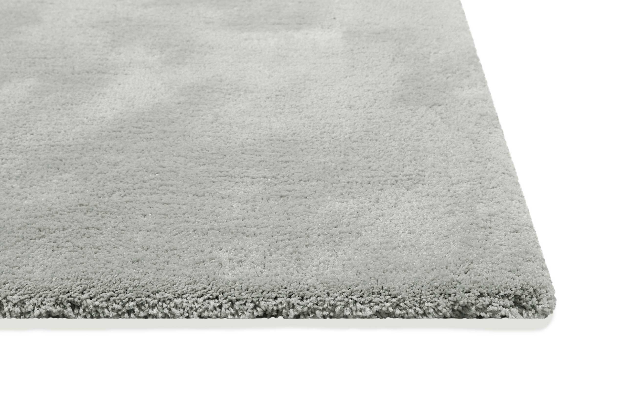 Teppich Hellgrau Hochflor 