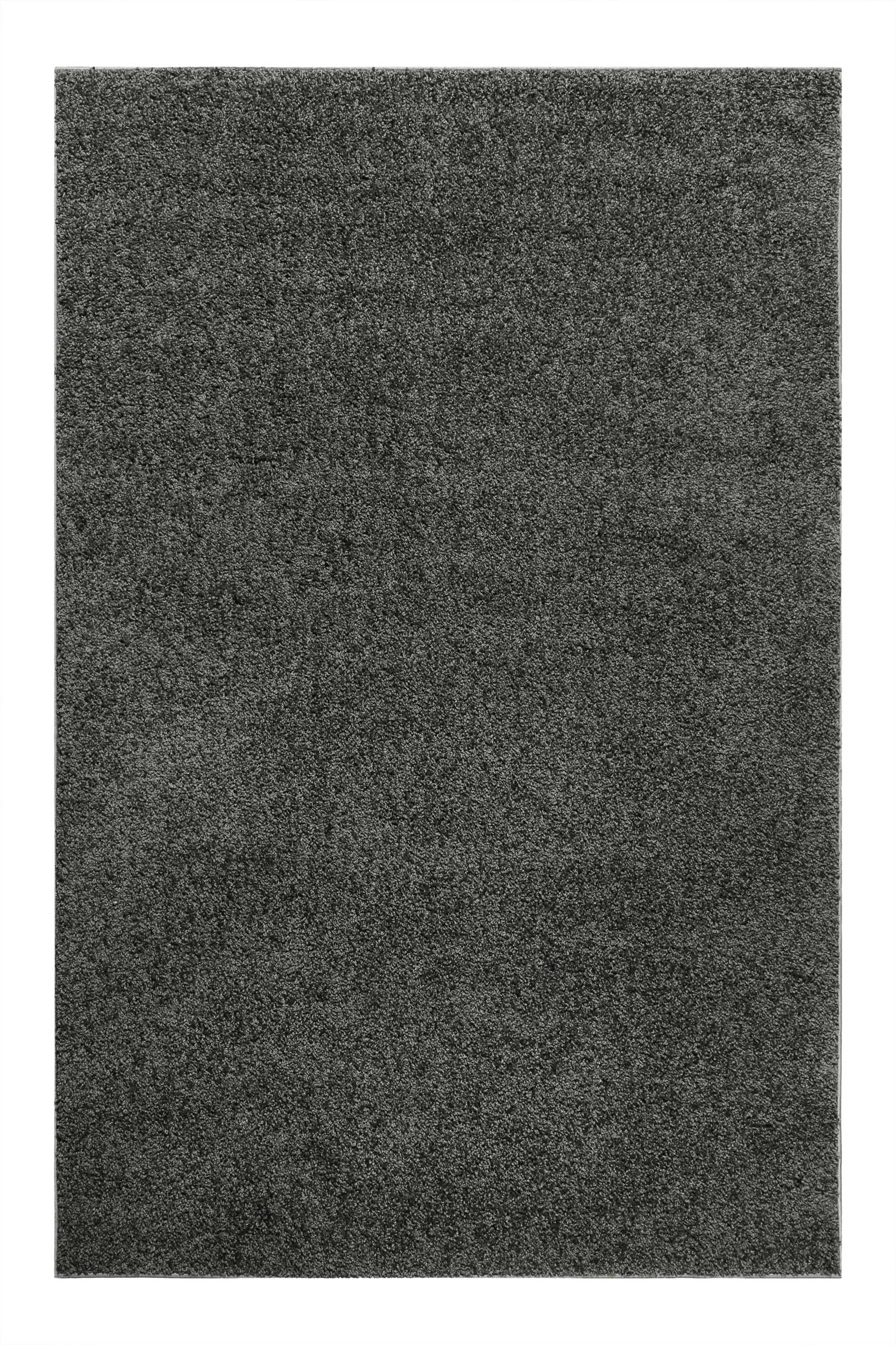 Teppich Anthrazit Hochflor » Greta « WECONhome Basics - Ansicht 1