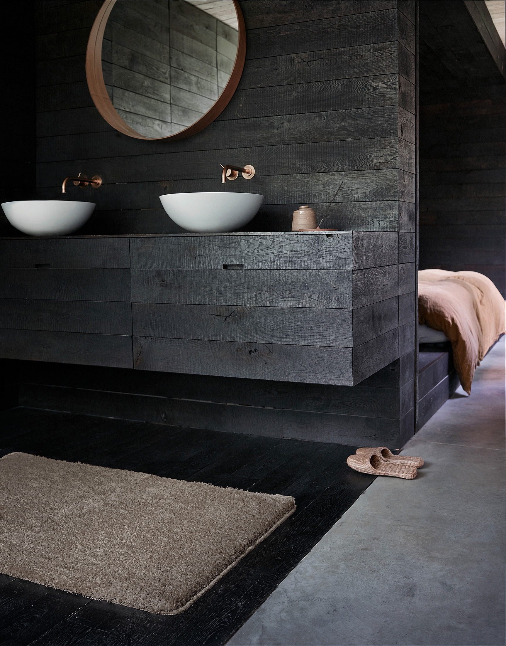 Badteppich Sand Beige