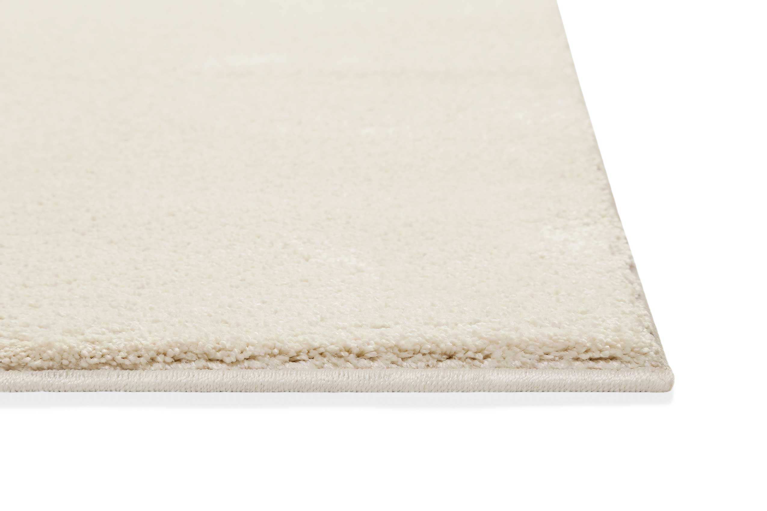 Teppich Weiß Creme Kurzflor 
