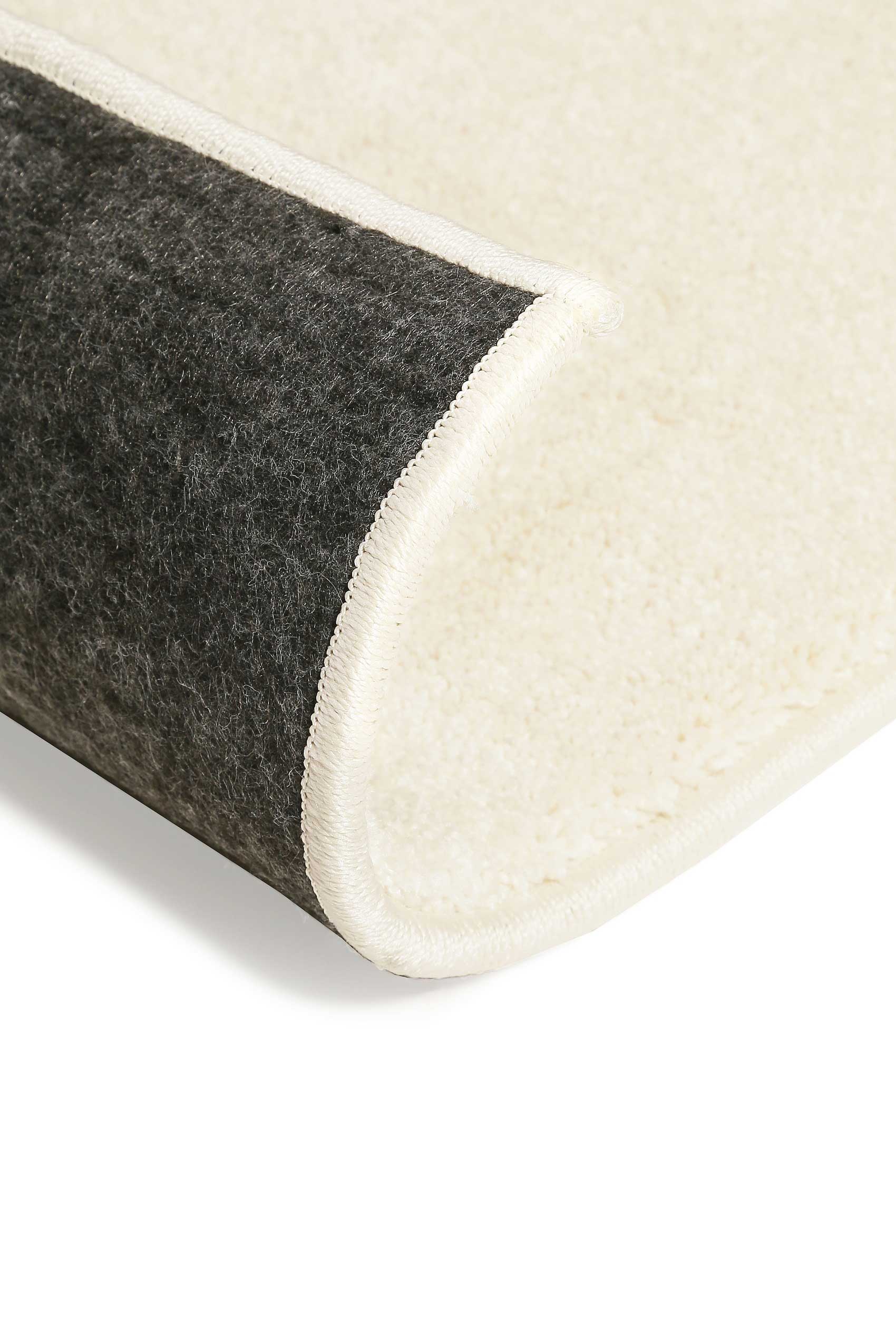 Teppich Weiß Creme Kurzflor 