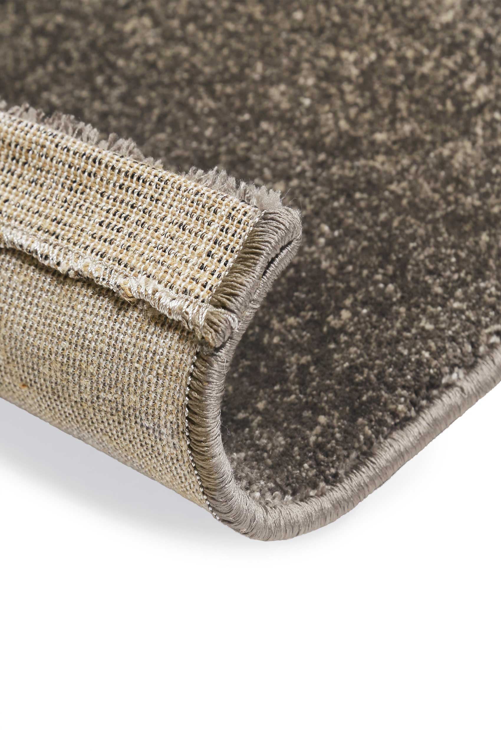 Teppich Beige Braun meliert Kurzflor 
