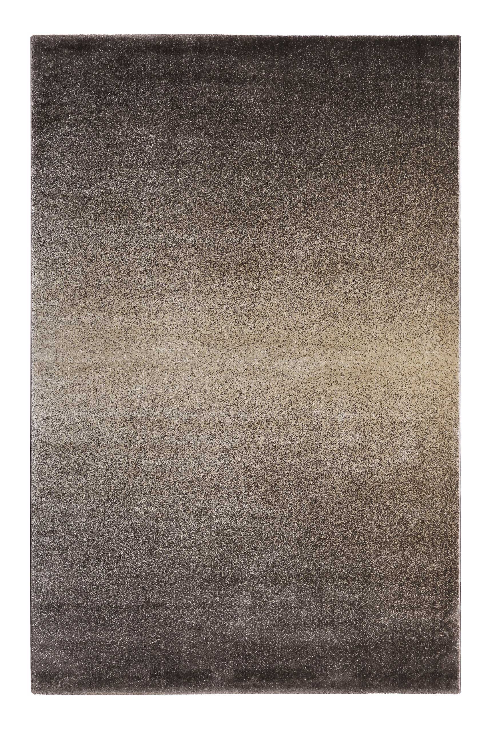 Teppich Beige Braun meliert Kurzflor 
