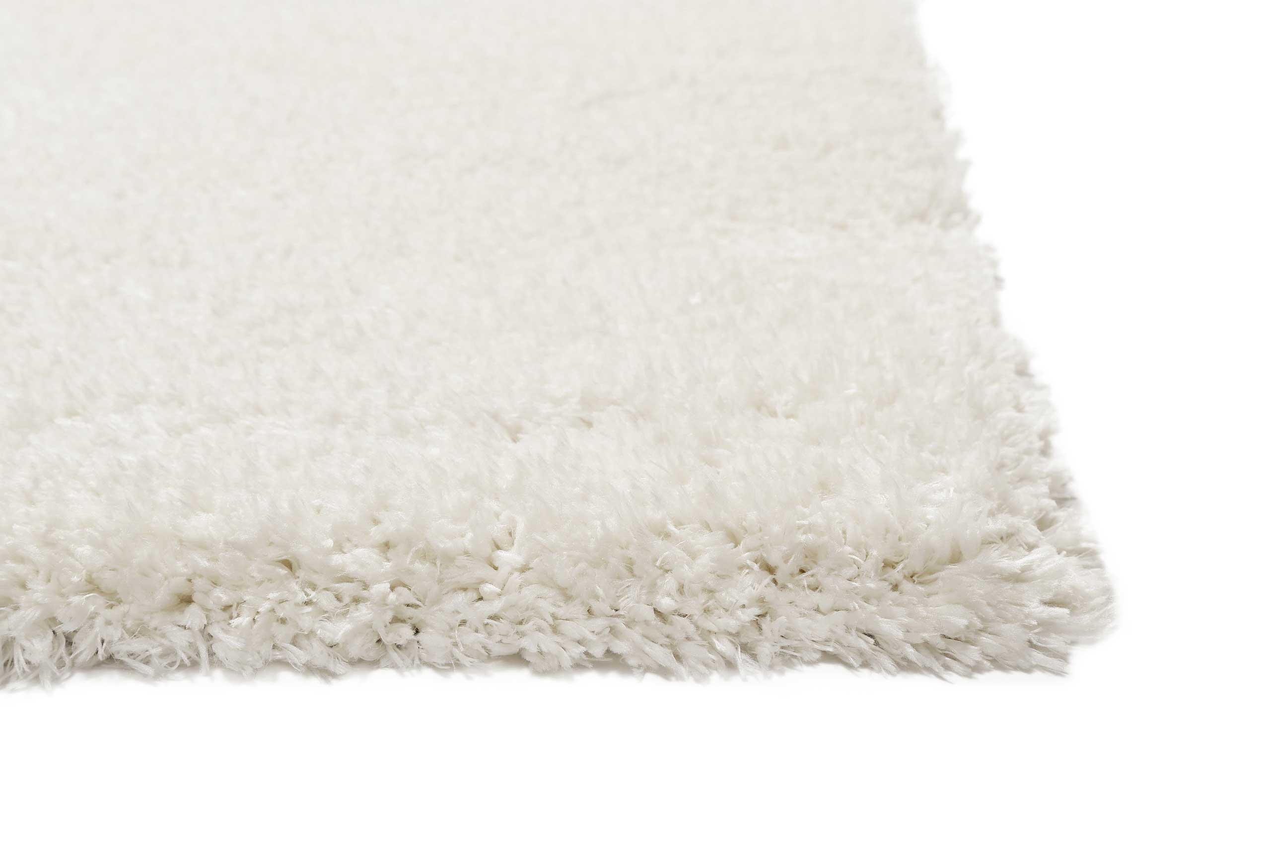 Teppich Creme Weiß Hochflor 