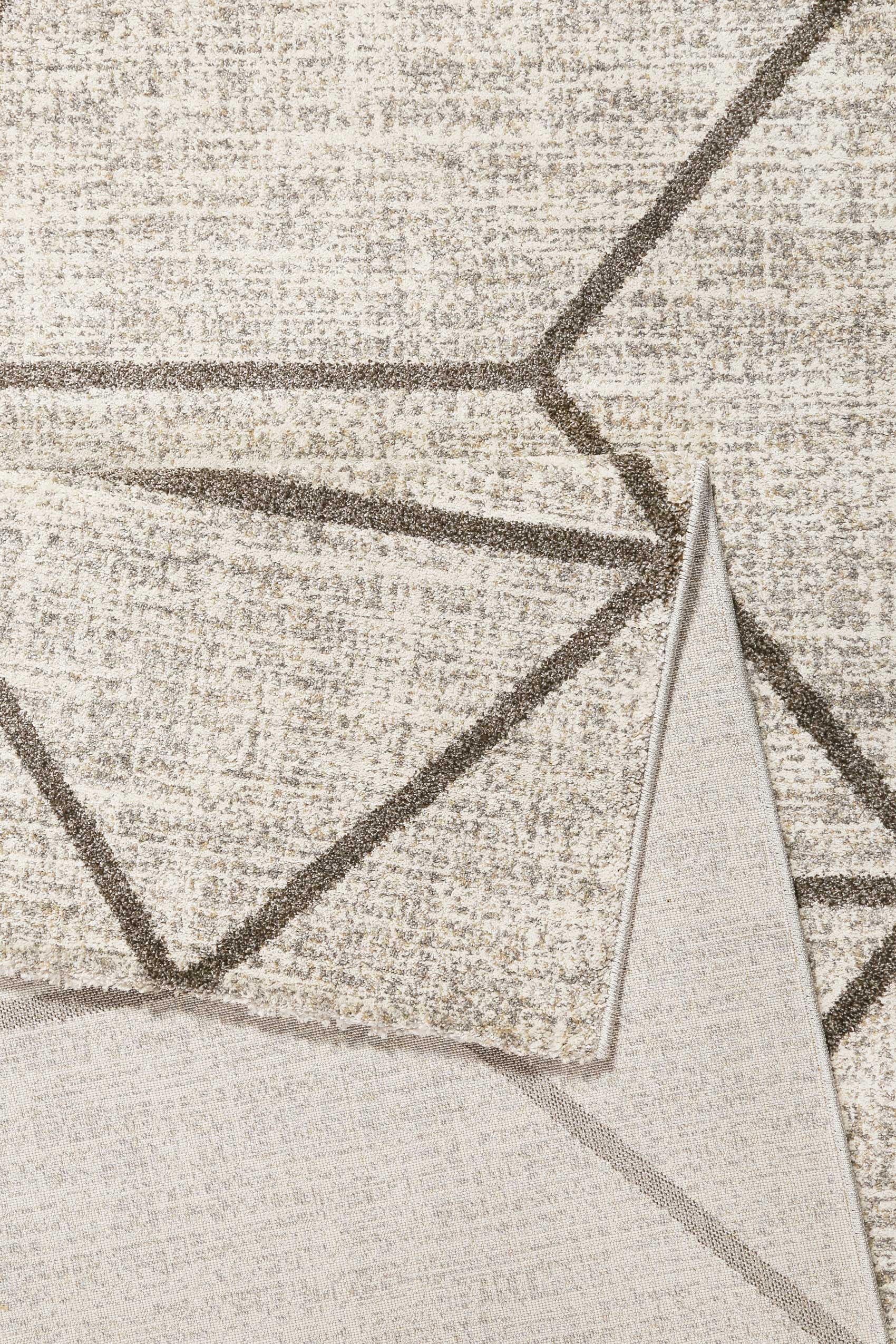 Teppich Beige Taupe Kurzflor 