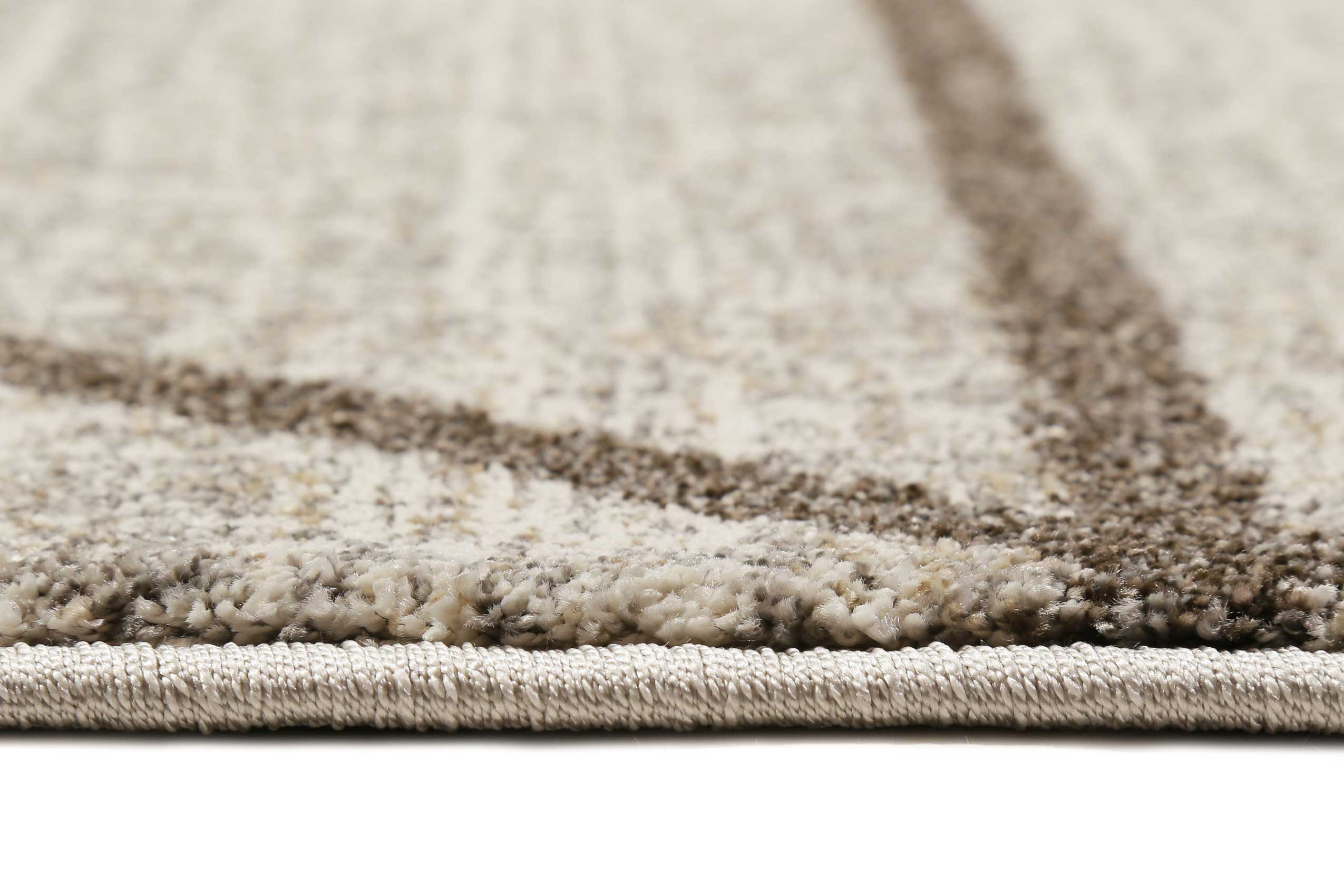 Teppich Beige Taupe Kurzflor 
