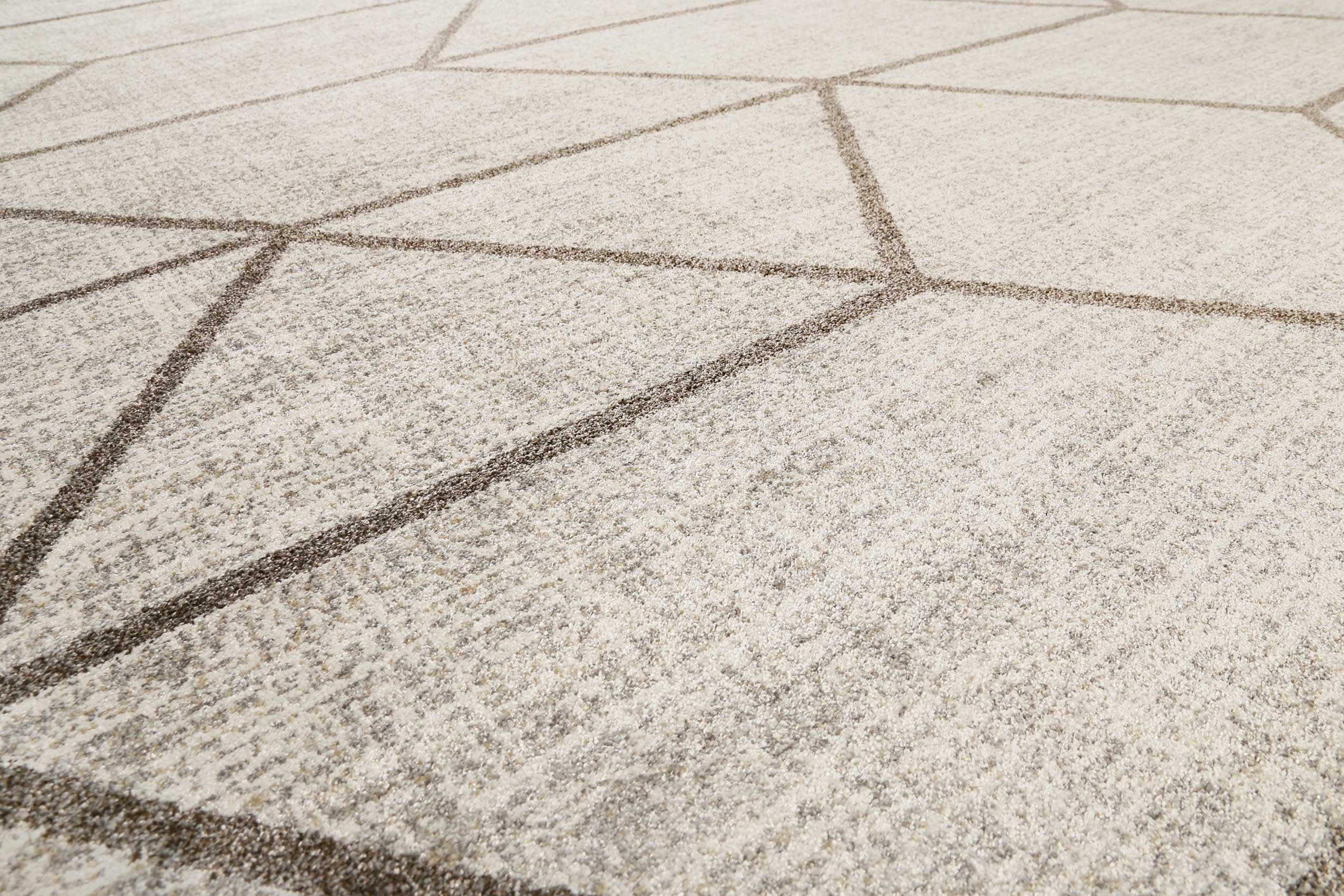 Teppich Beige Taupe Kurzflor 