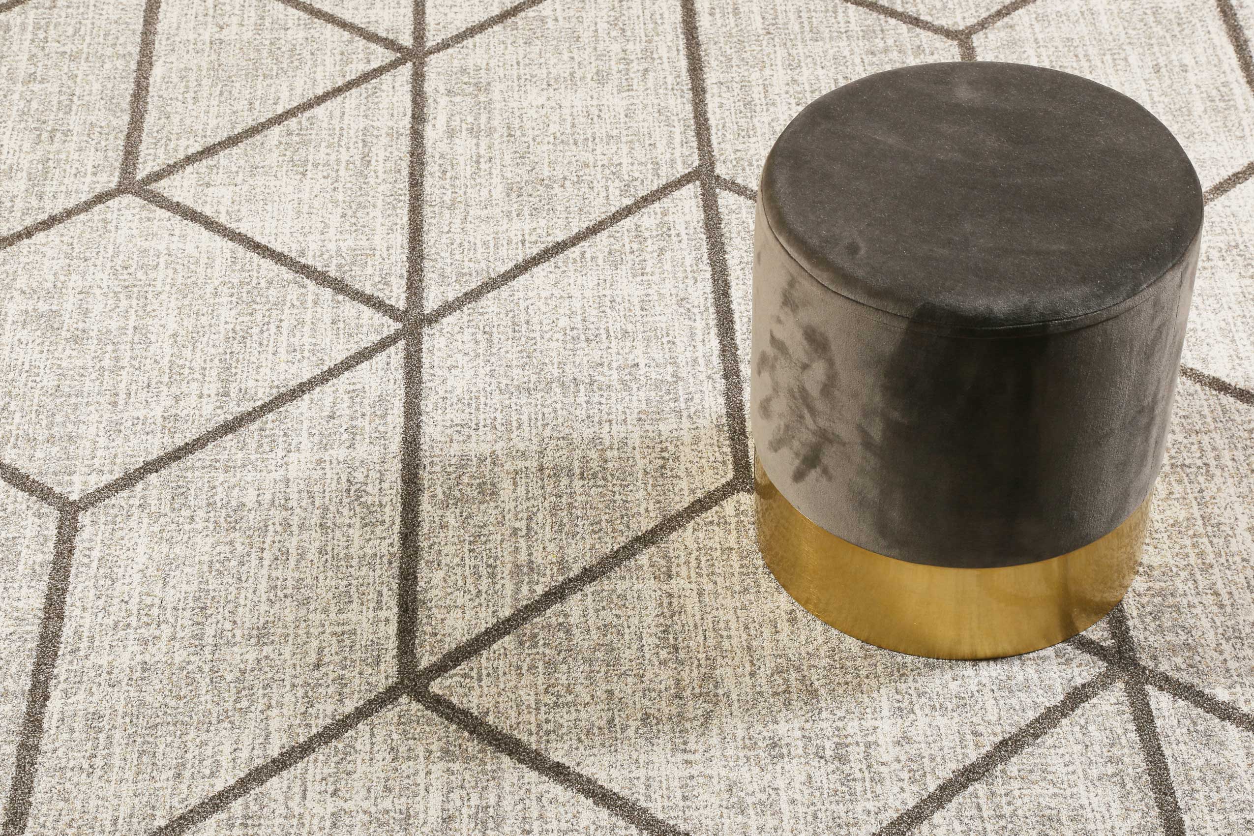Teppich Beige Taupe Kurzflor 