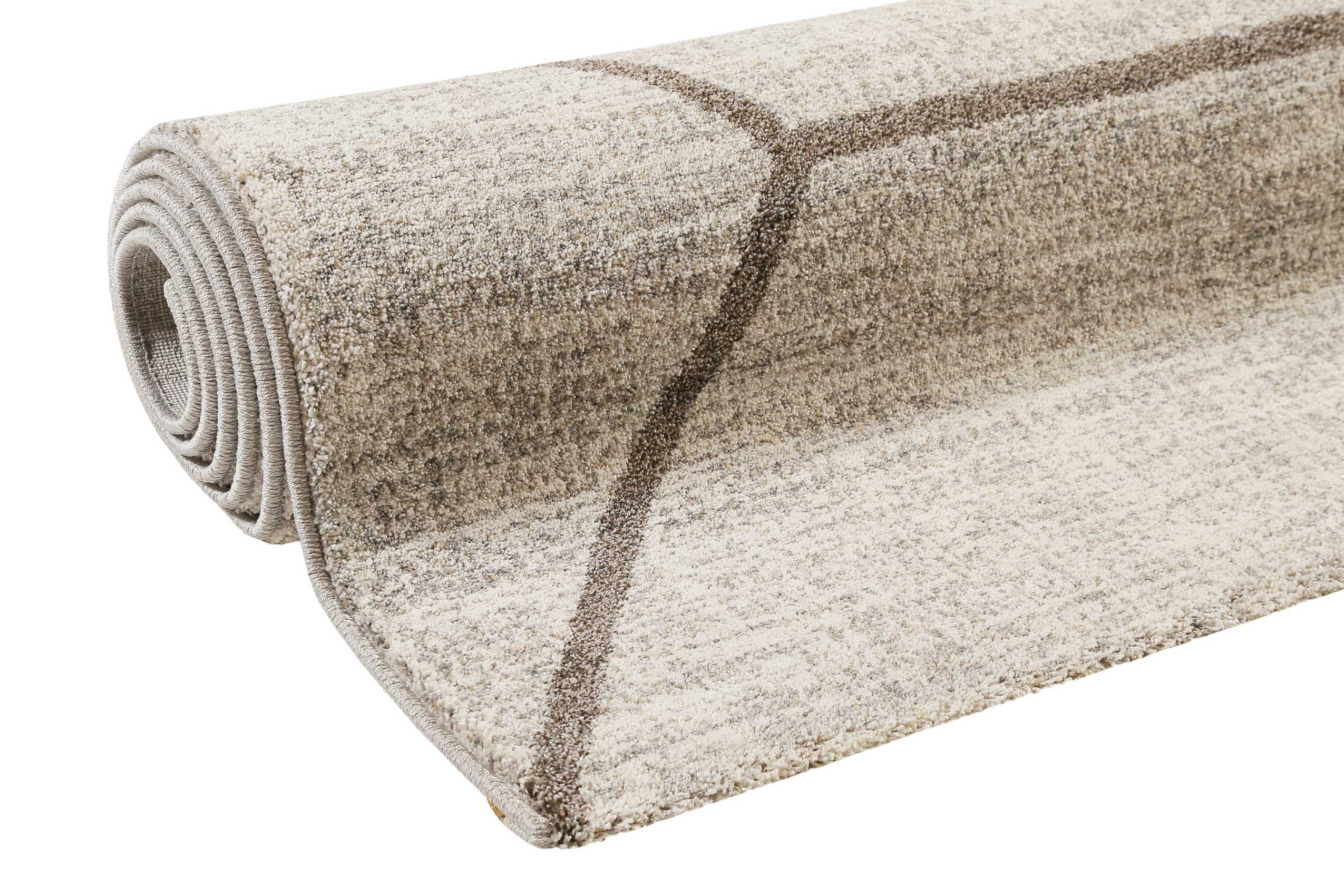 Teppich Beige Taupe Kurzflor 