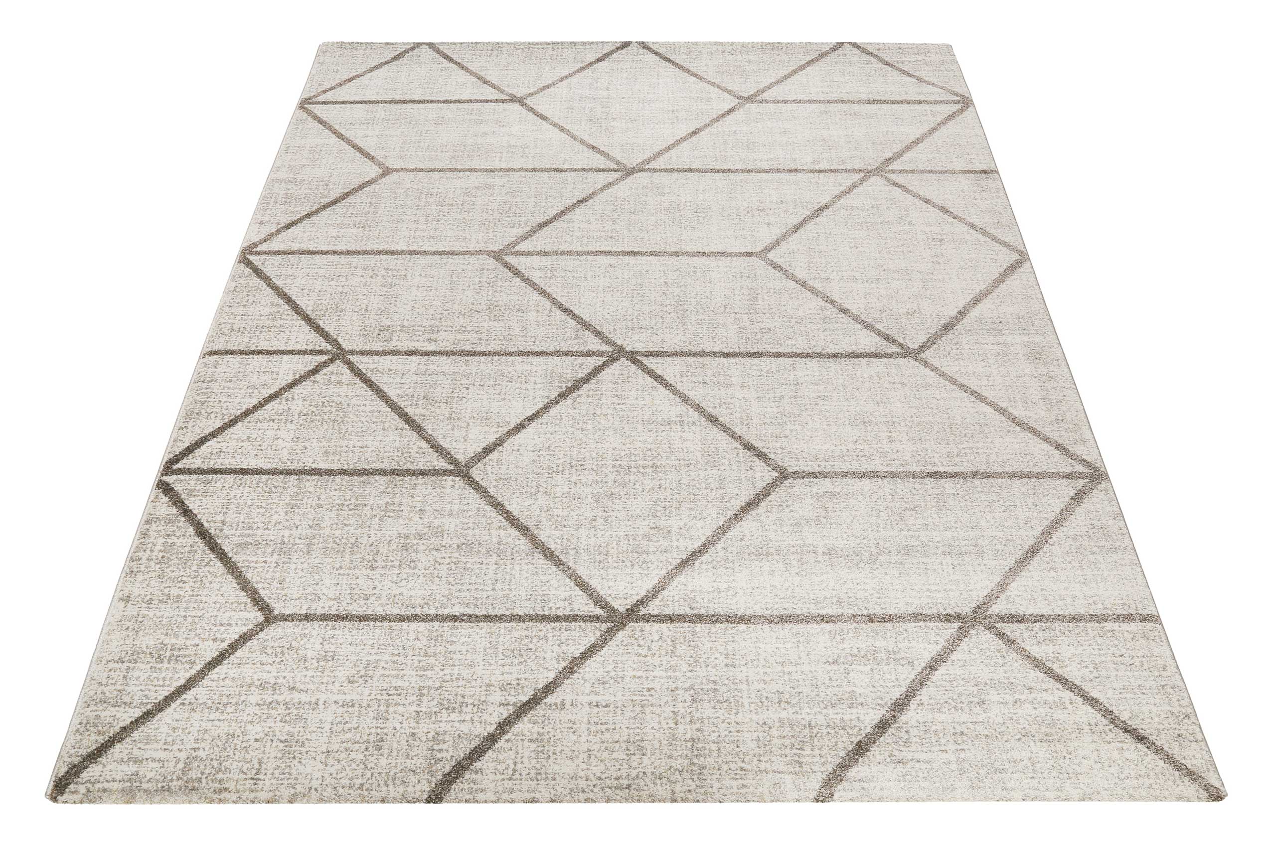 Teppich Beige Taupe Kurzflor 