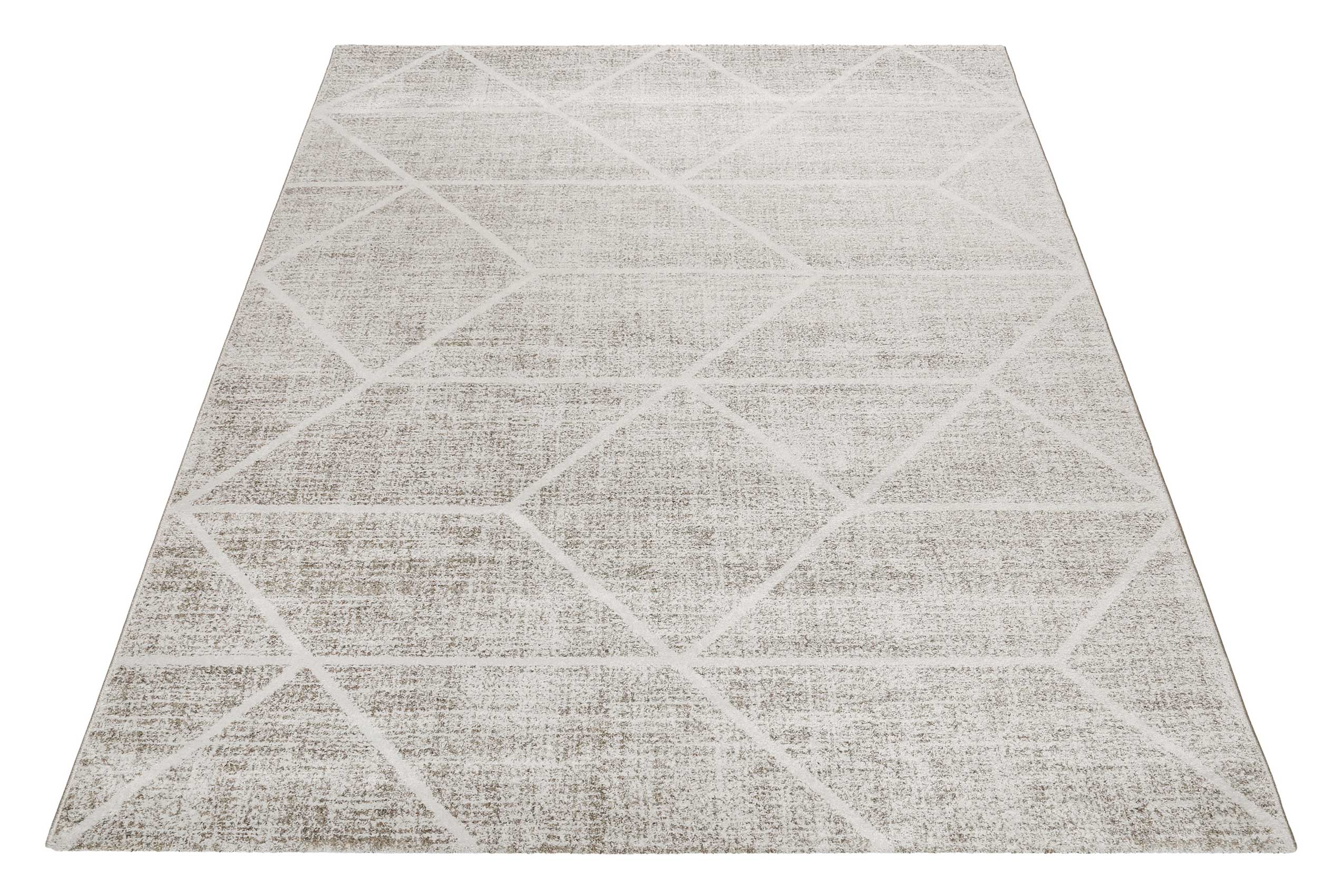 Teppich Grau Sand Kurzflor 