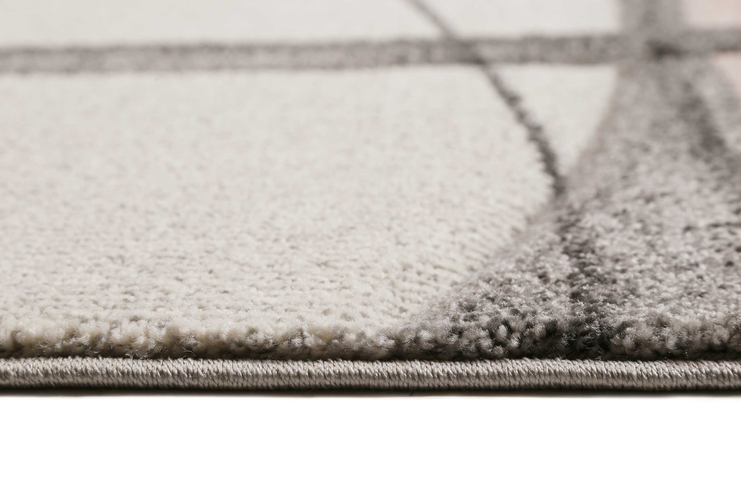 Teppich Kurzflor beige rosa 