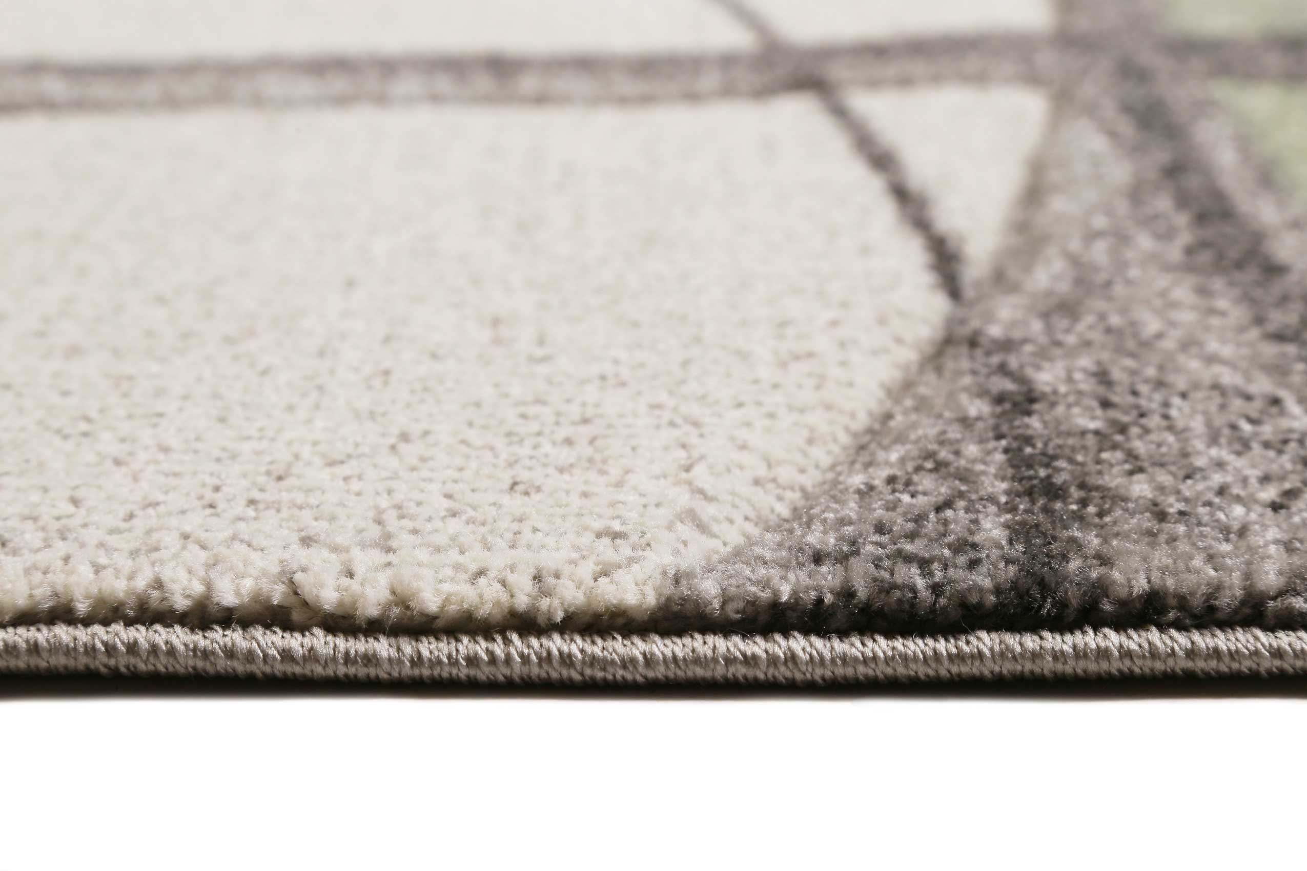 Teppich Kurzflor beige grün 
