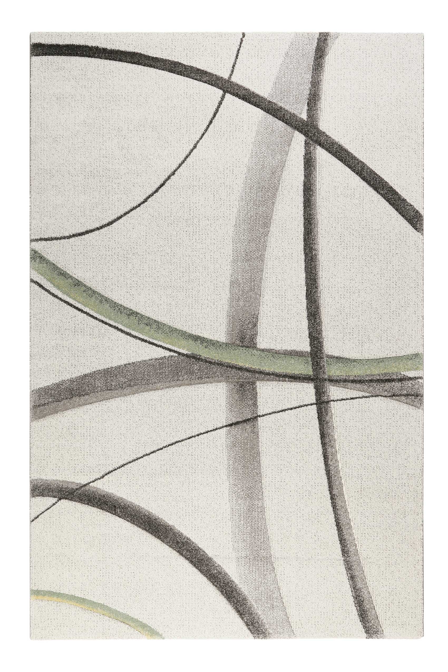 Teppich Kurzflor beige grün 