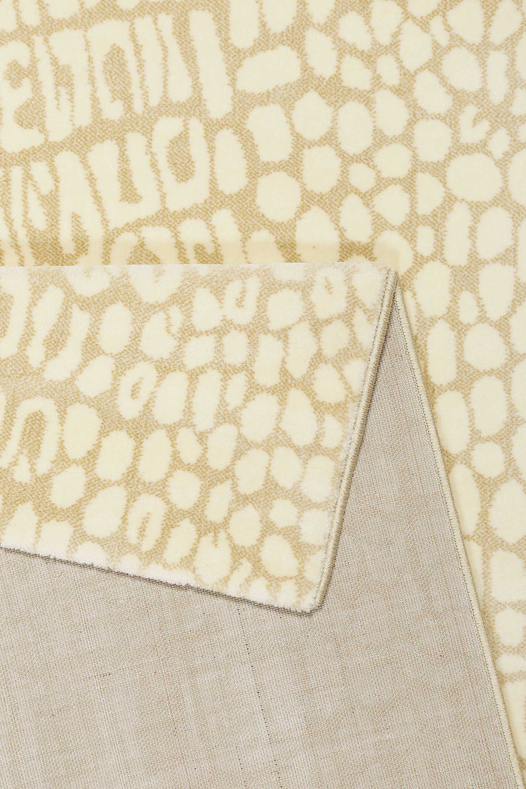Teppich Animal Print Creme Beige 