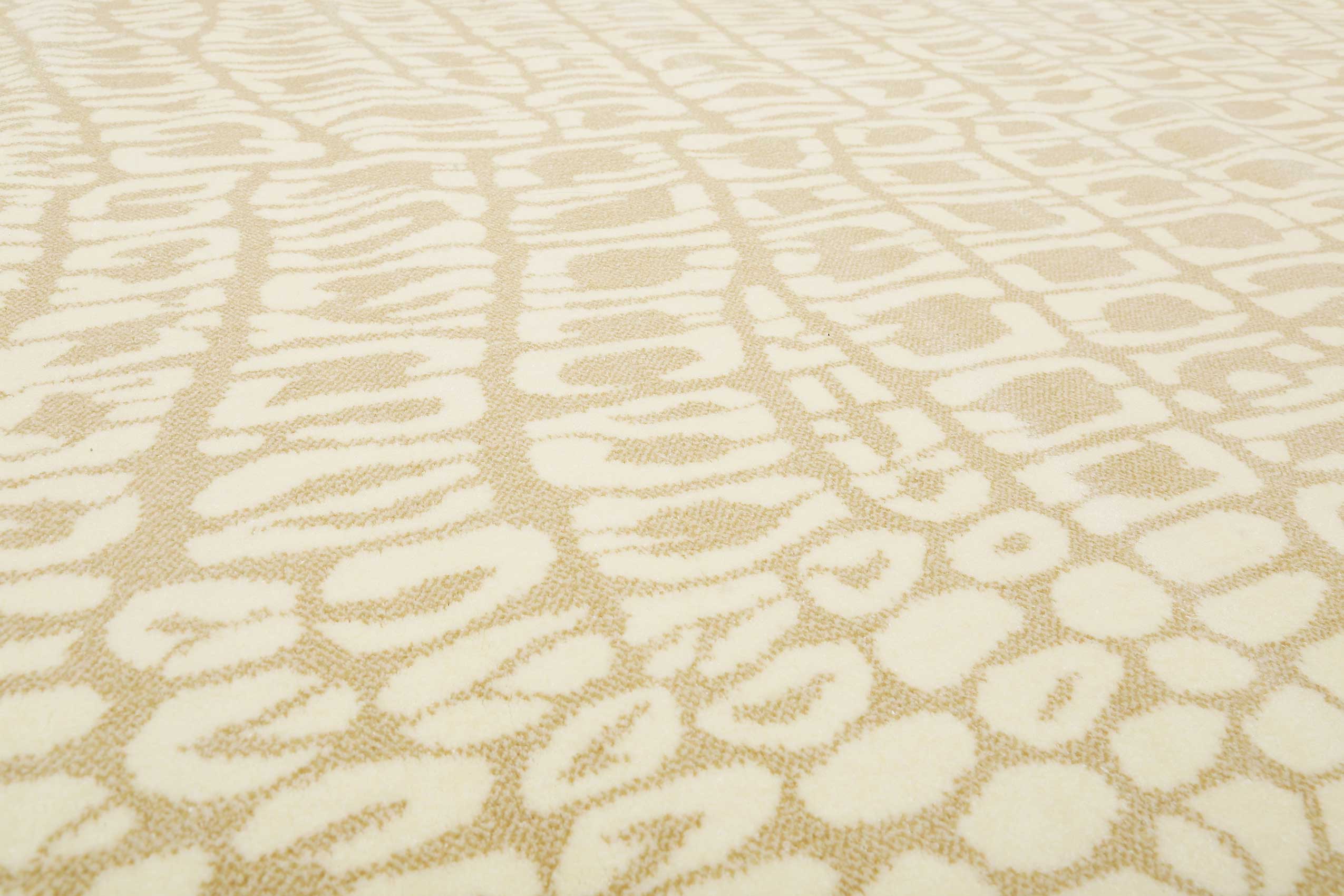 Teppich Animal Print Creme Beige 