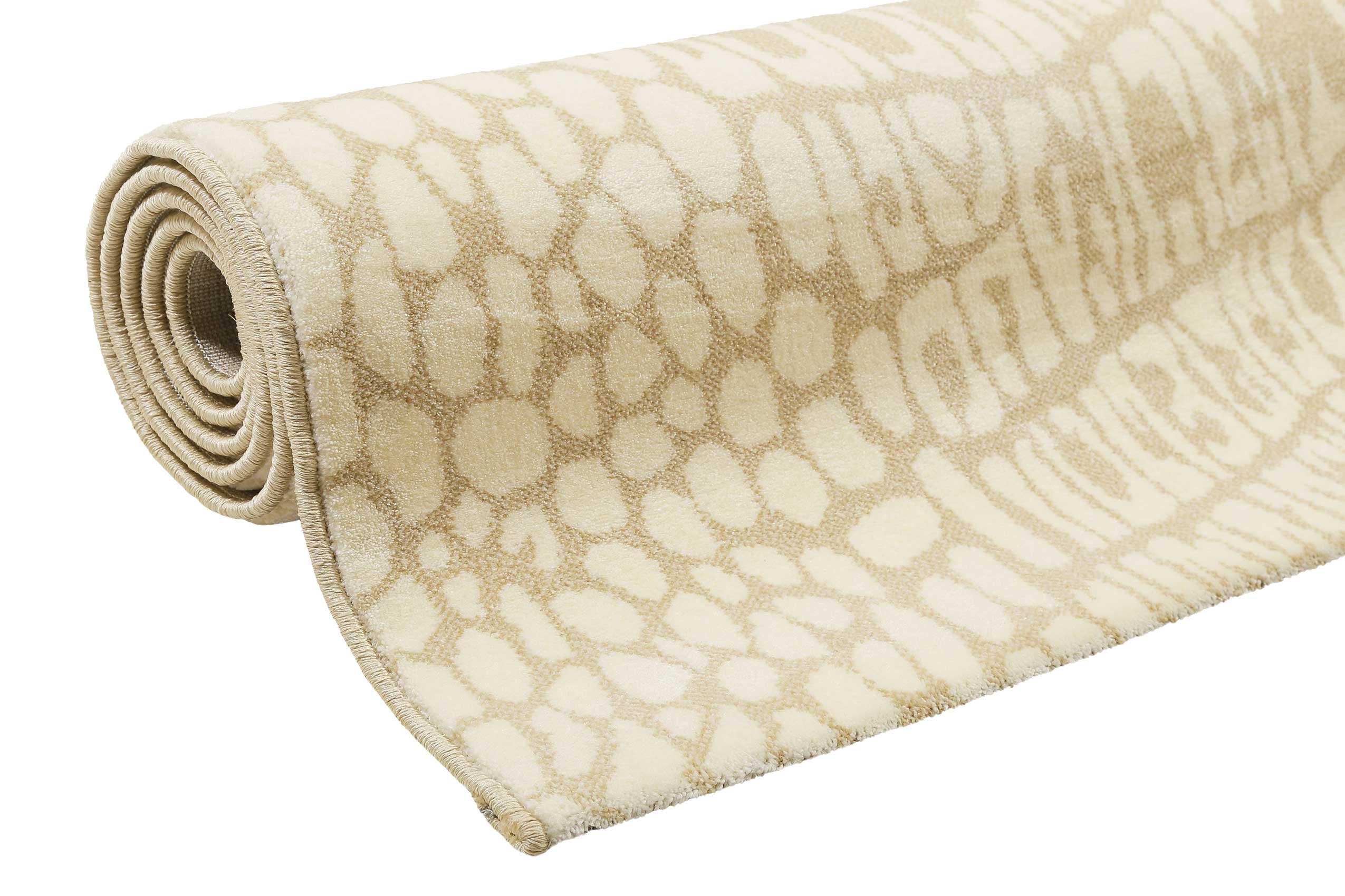 Teppich Animal Print Creme Beige 