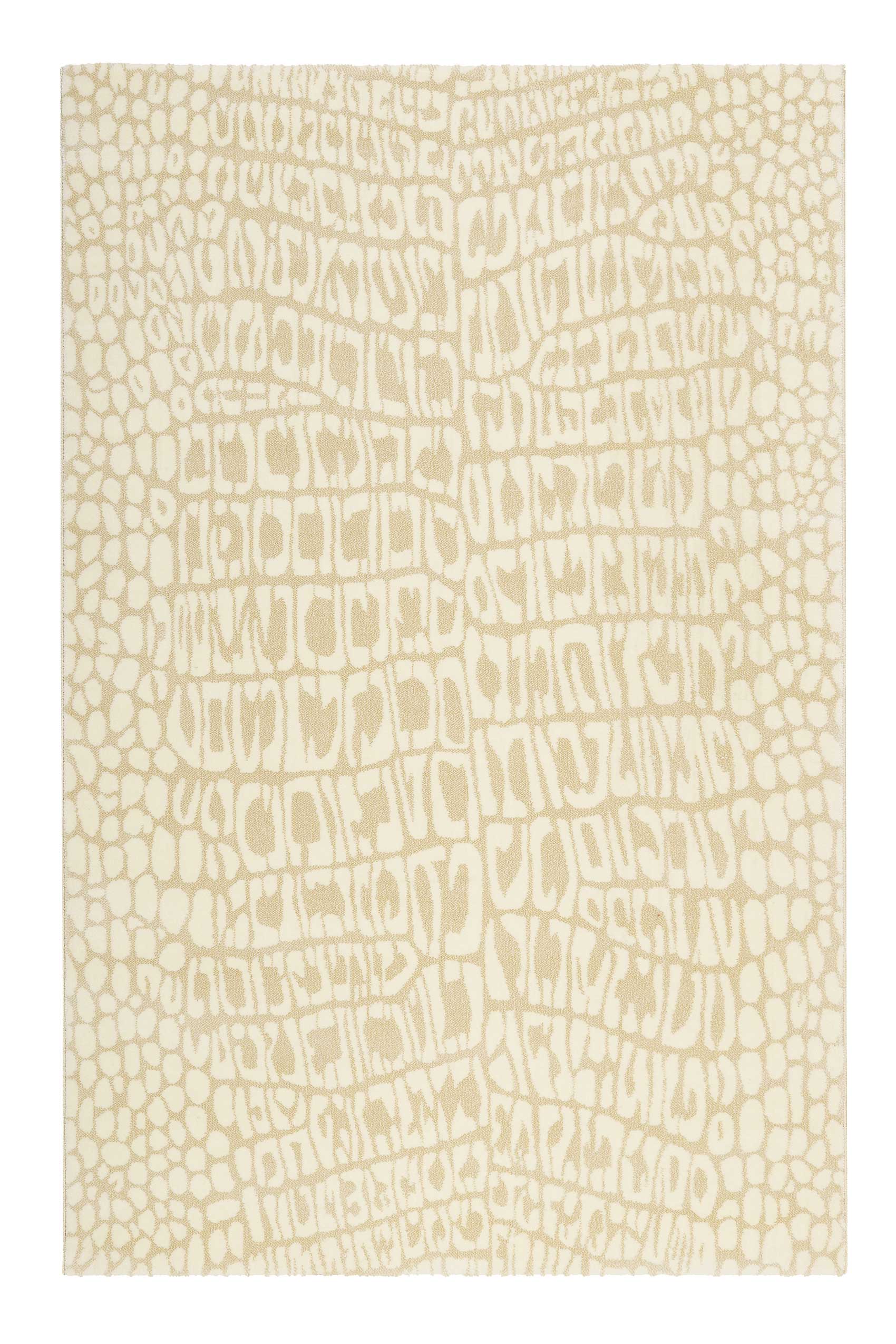 Teppich Animal Print Creme Beige 