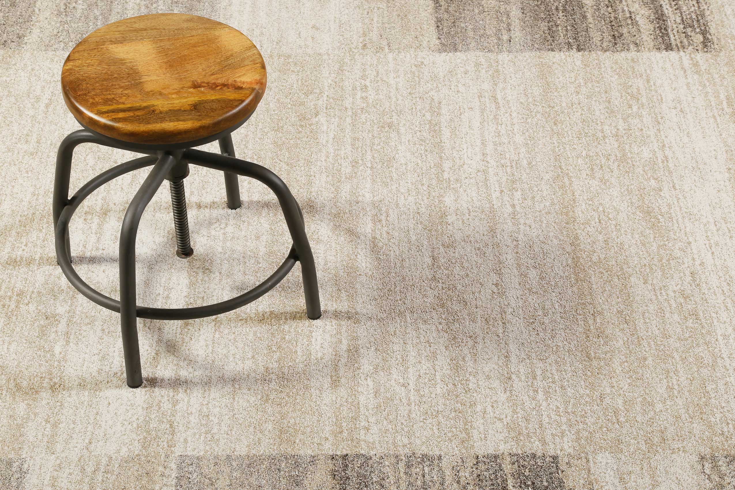 Teppich Beige Creme Kurzflor 